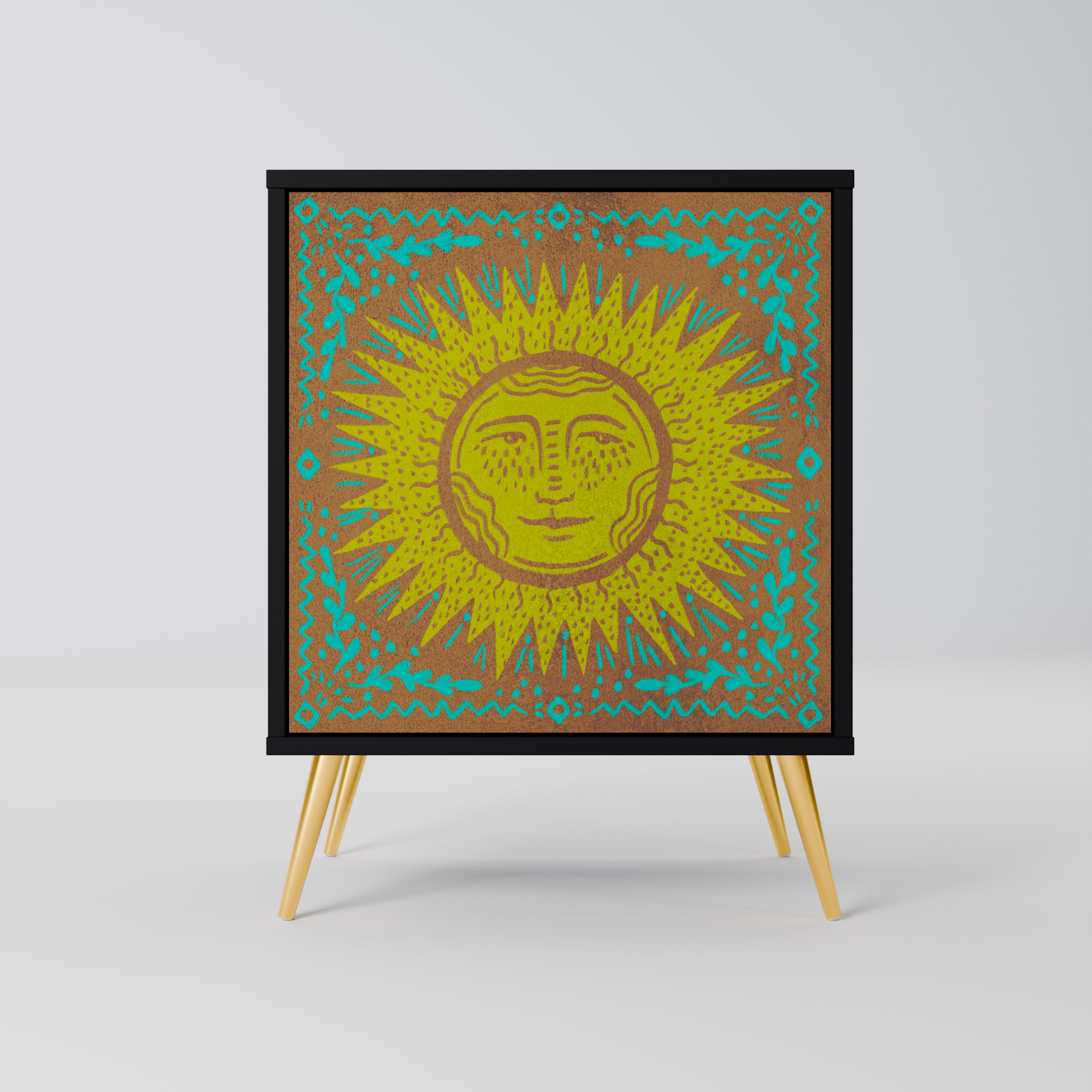 SUNSHINE EULOGY Komoda 1-drzwiowa korpus Czarny