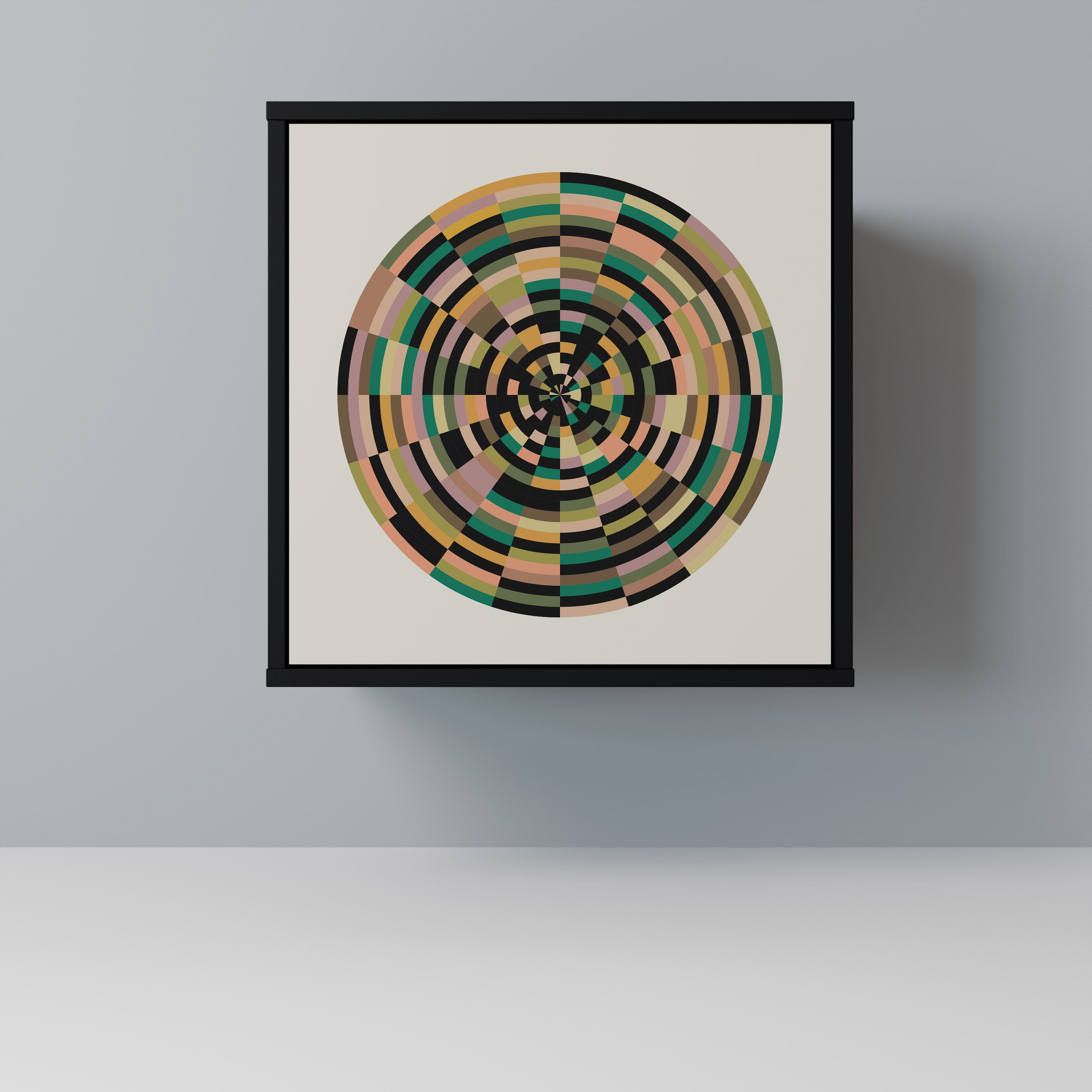 GREEN CIRCLES Komoda 1-drzwiowa korpus Czarny