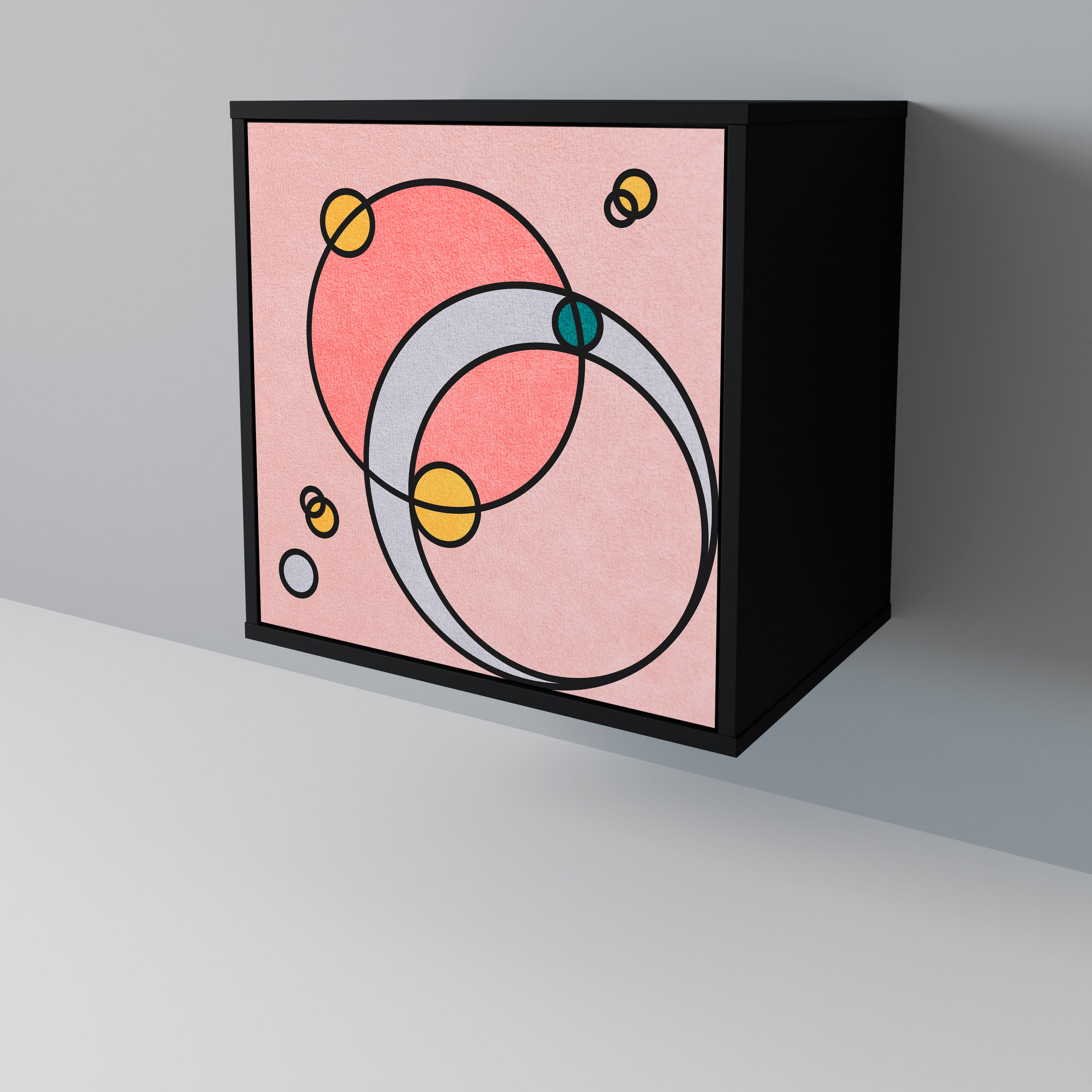 GOSSAMER ECHOES Komoda 1-drzwiowa korpus Czarny