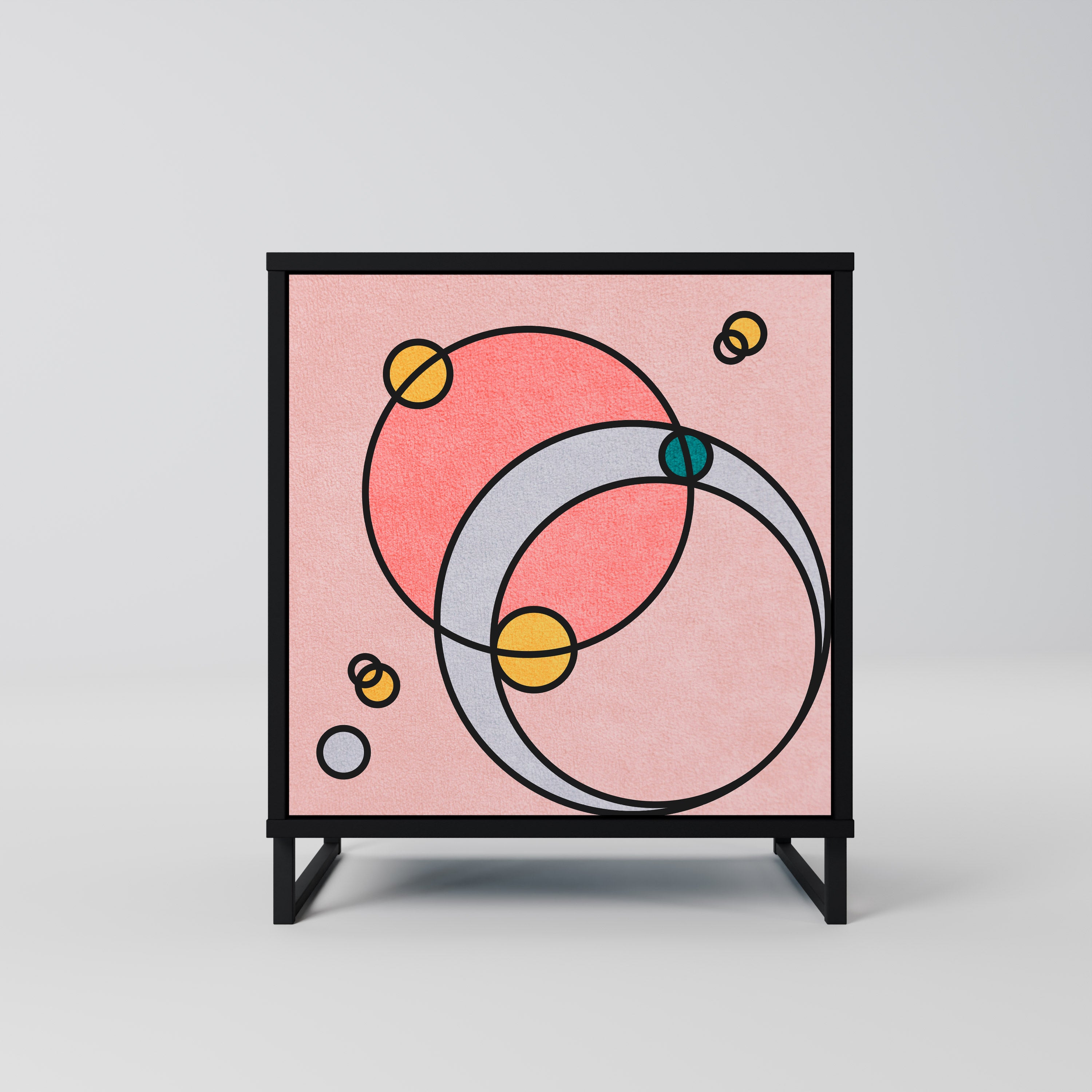 GOSSAMER ECHOES Komoda 1-drzwiowa korpus Czarny