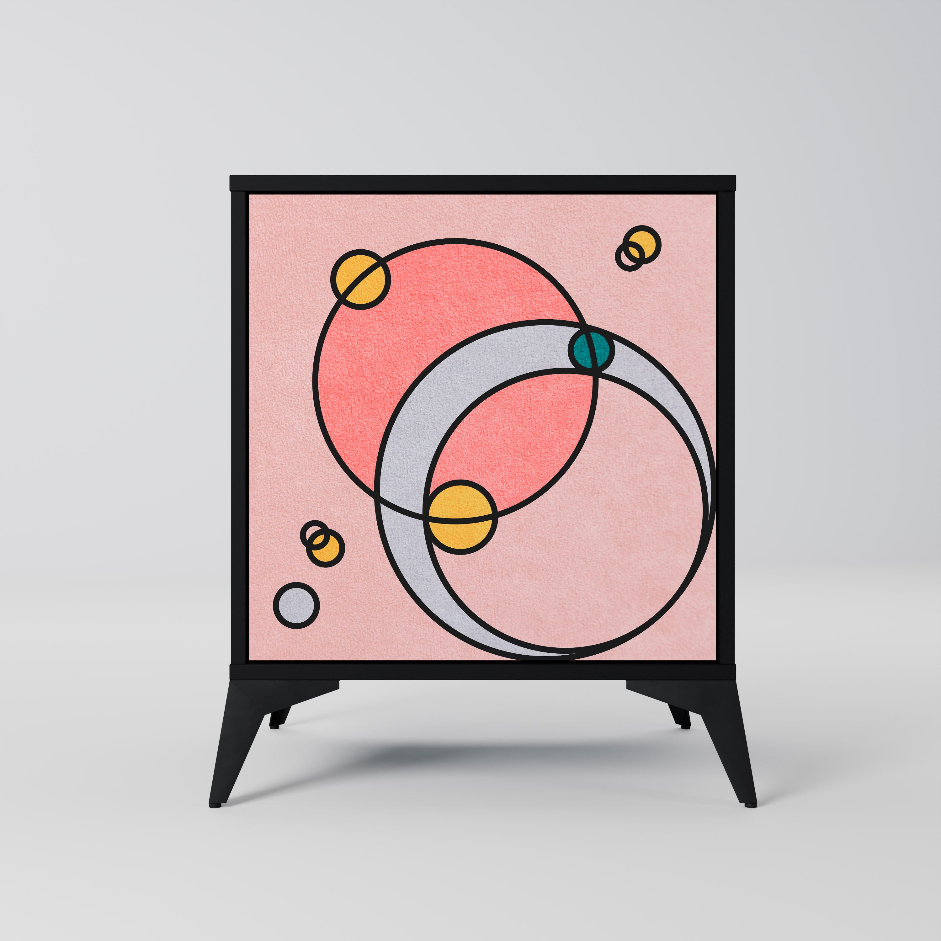 GOSSAMER ECHOES Komoda 1-drzwiowa korpus Czarny