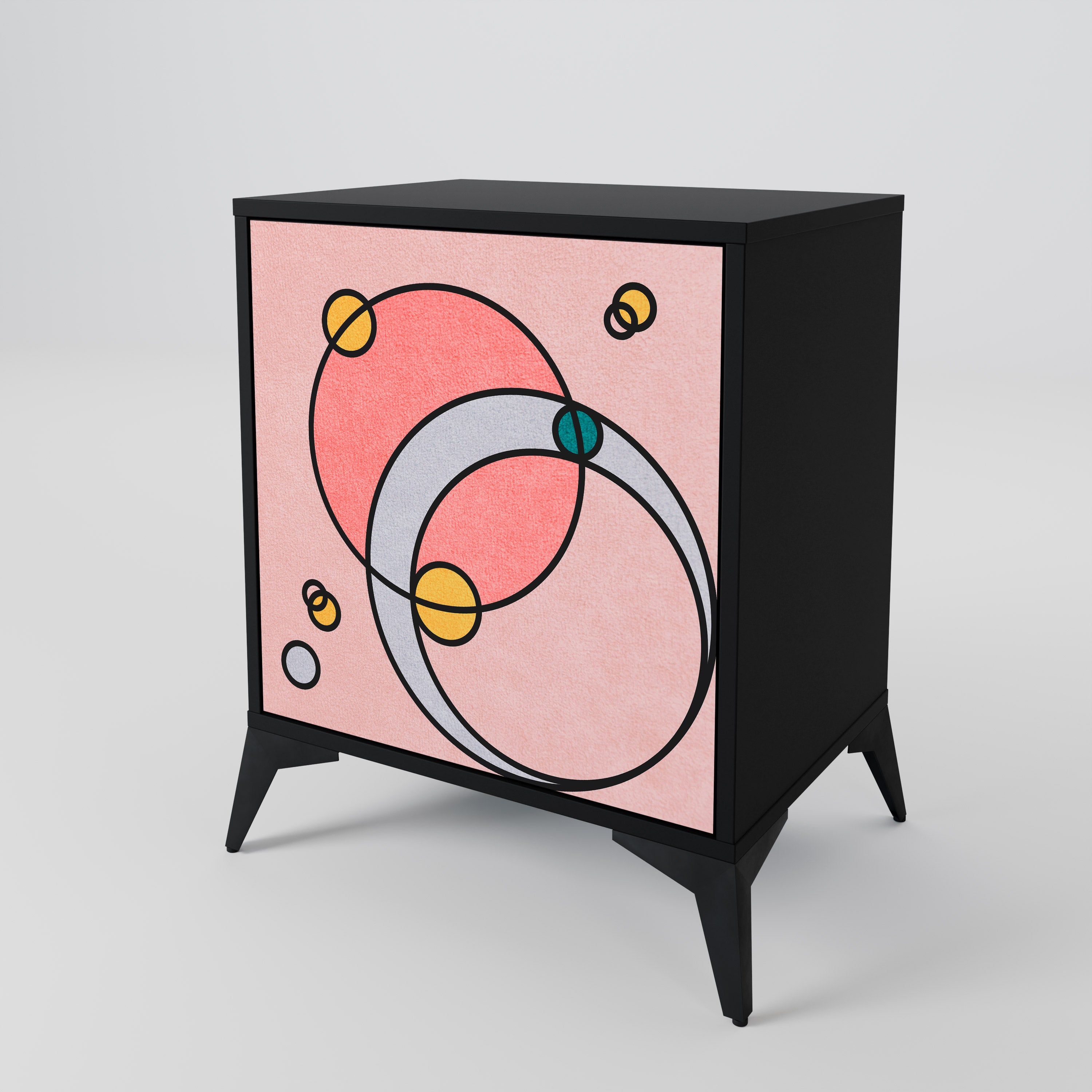 GOSSAMER ECHOES Komoda 1-drzwiowa korpus Czarny