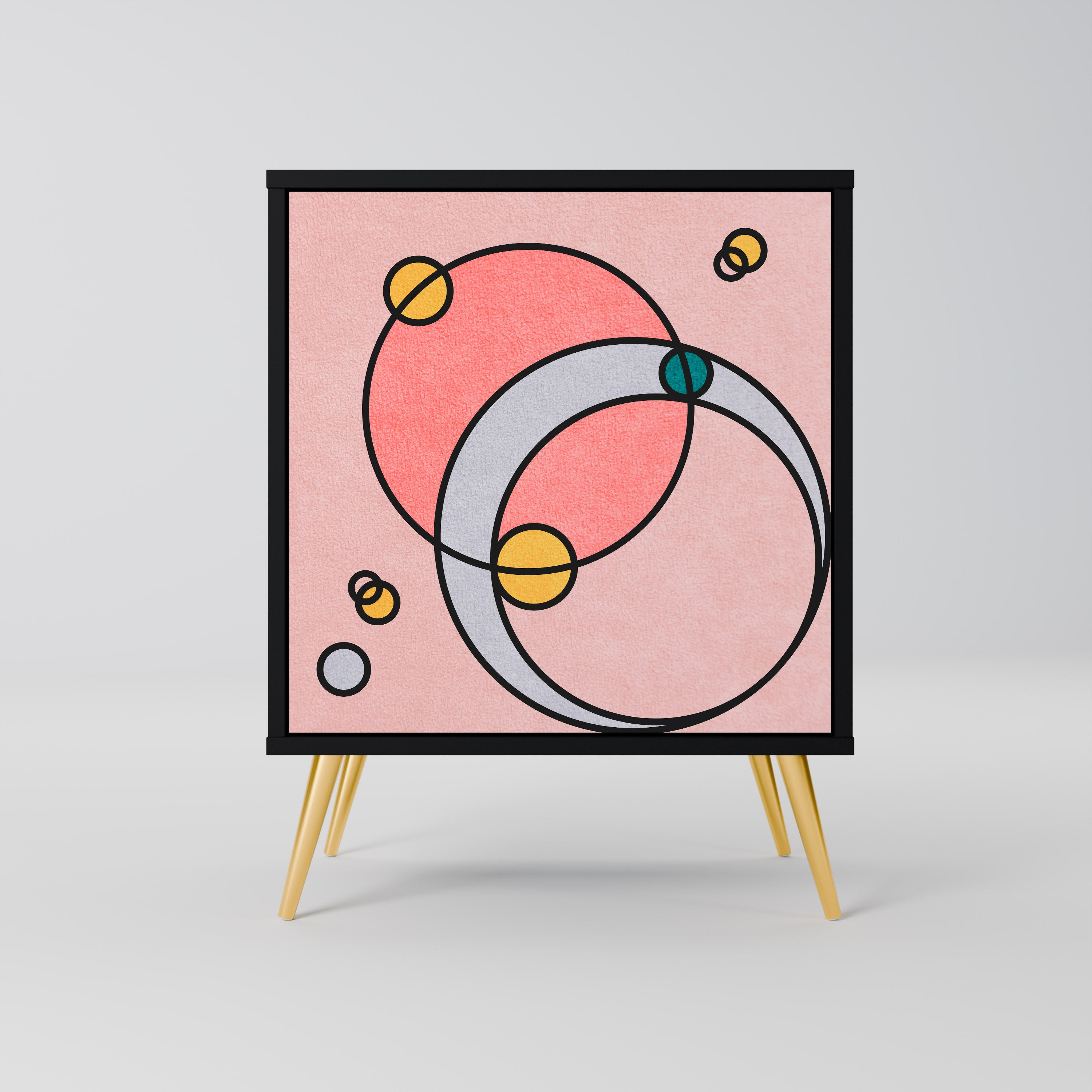 GOSSAMER ECHOES Komoda 1-drzwiowa korpus Czarny