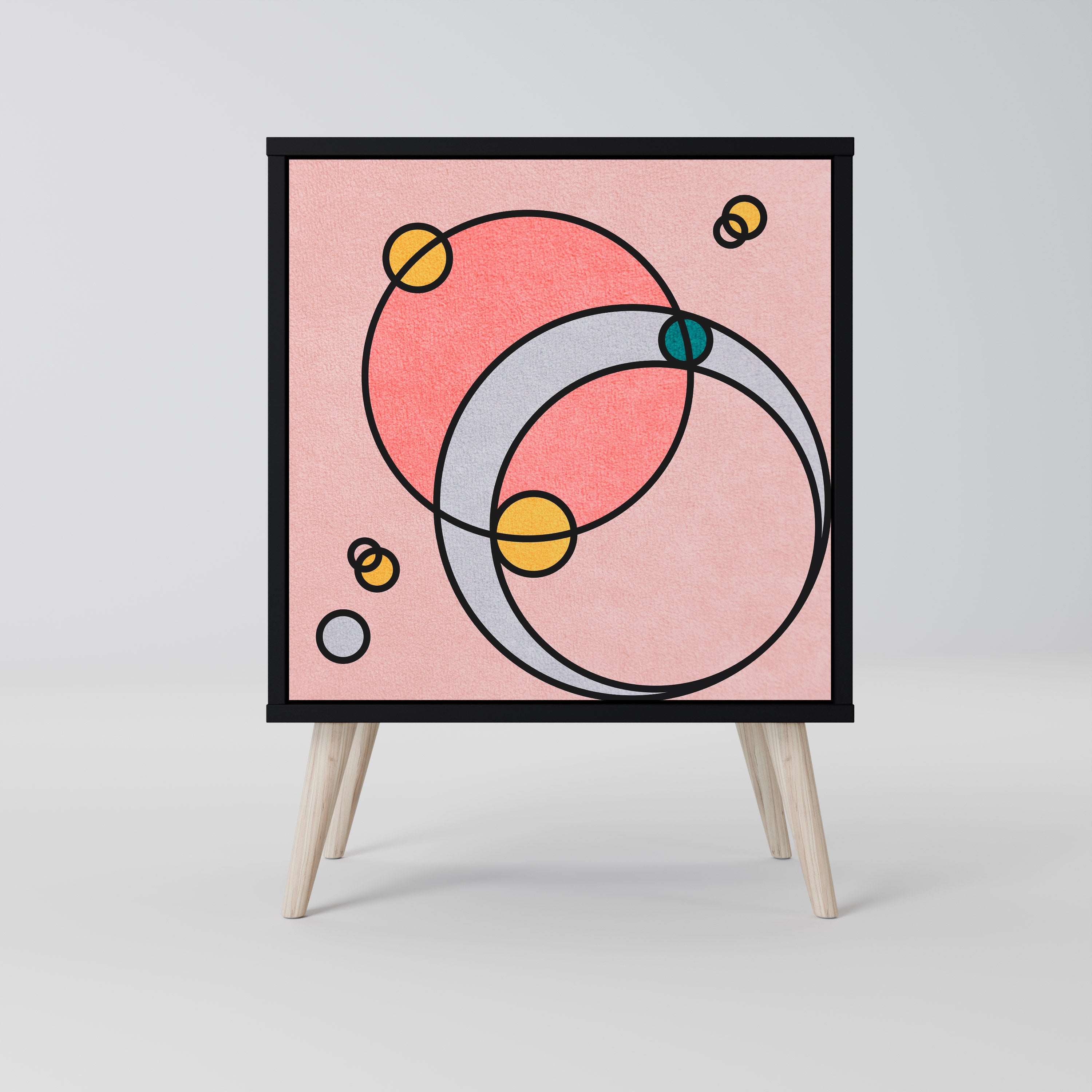 GOSSAMER ECHOES Komoda 1-drzwiowa korpus Czarny