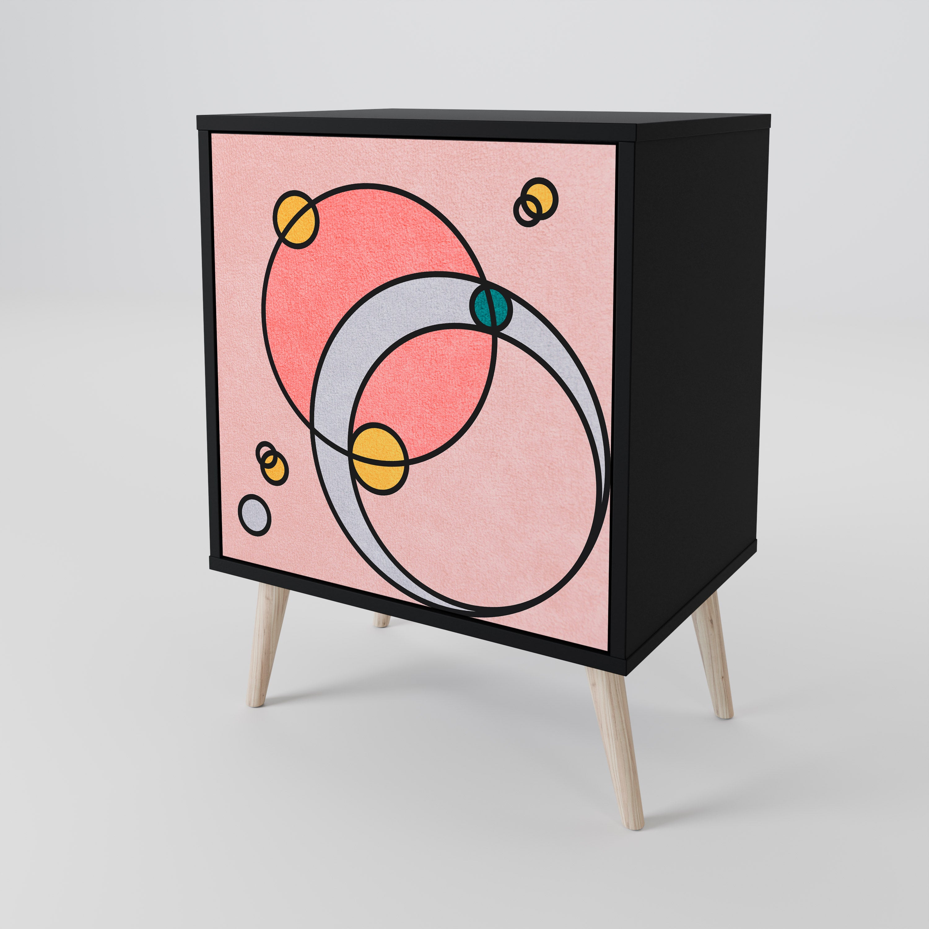 GOSSAMER ECHOES Komoda 1-drzwiowa korpus Czarny