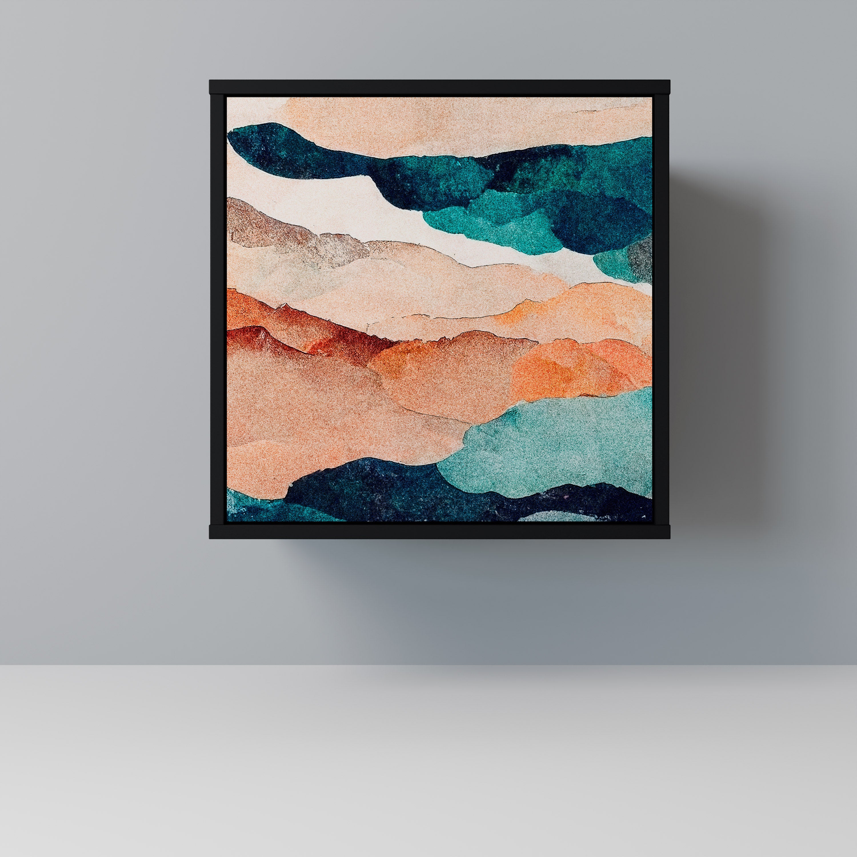 ABSTRACT LANDSCAPE Komoda 1-drzwiowa korpus Czarny