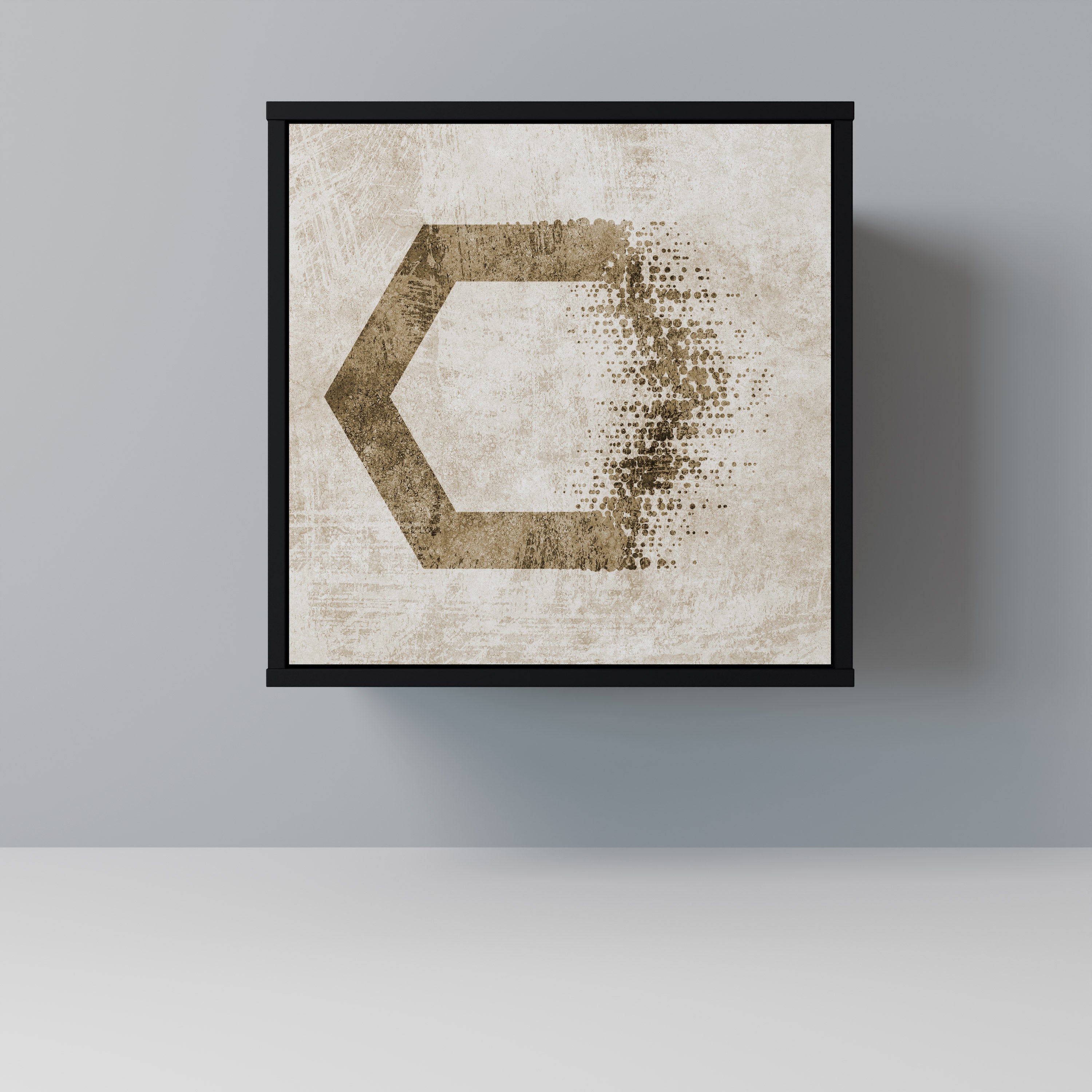 HEXAGONAL SHAPES Komoda 1-drzwiowa korpus Czarny