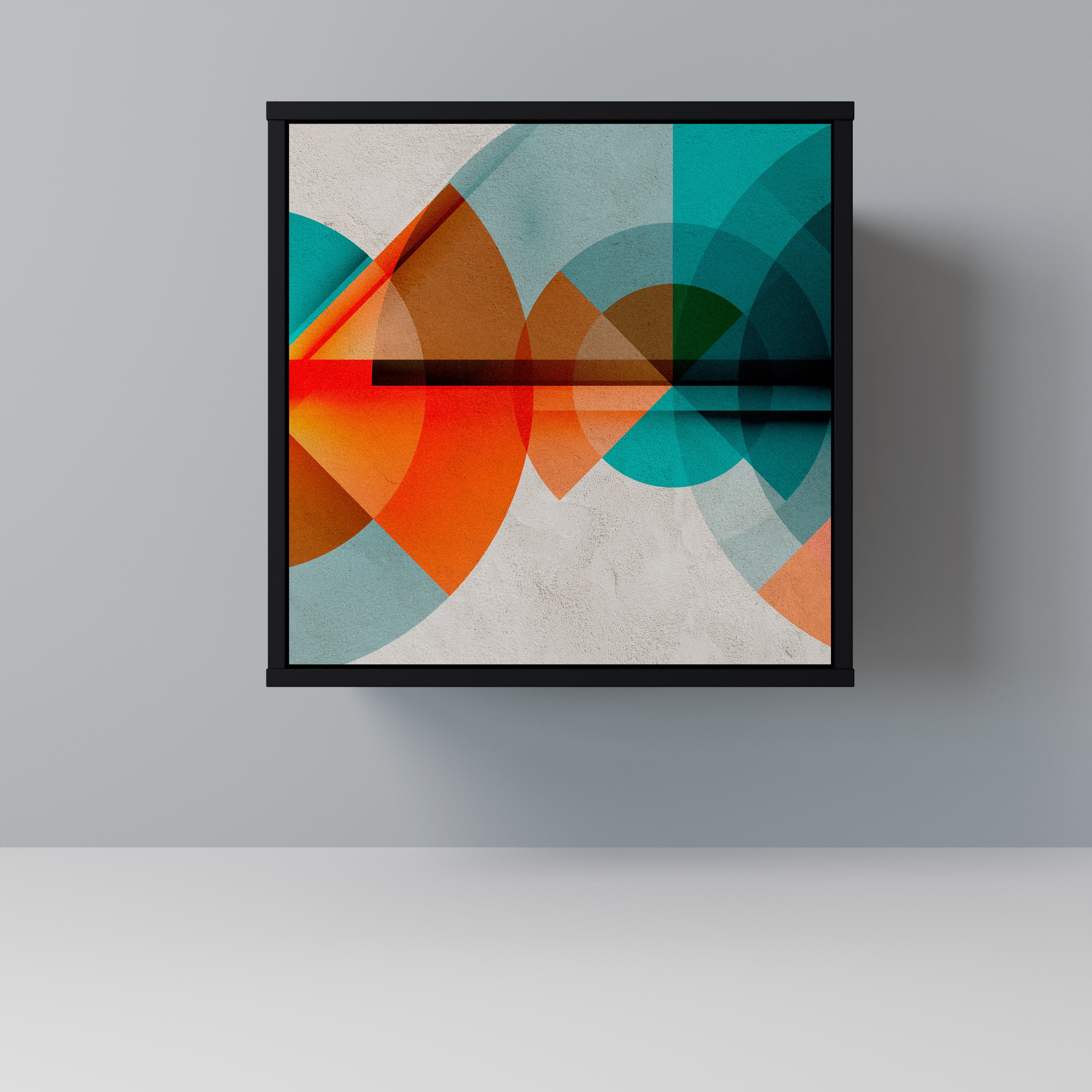 CIRCULAR RHAPSODY Komoda 1-drzwiowa korpus Czarny