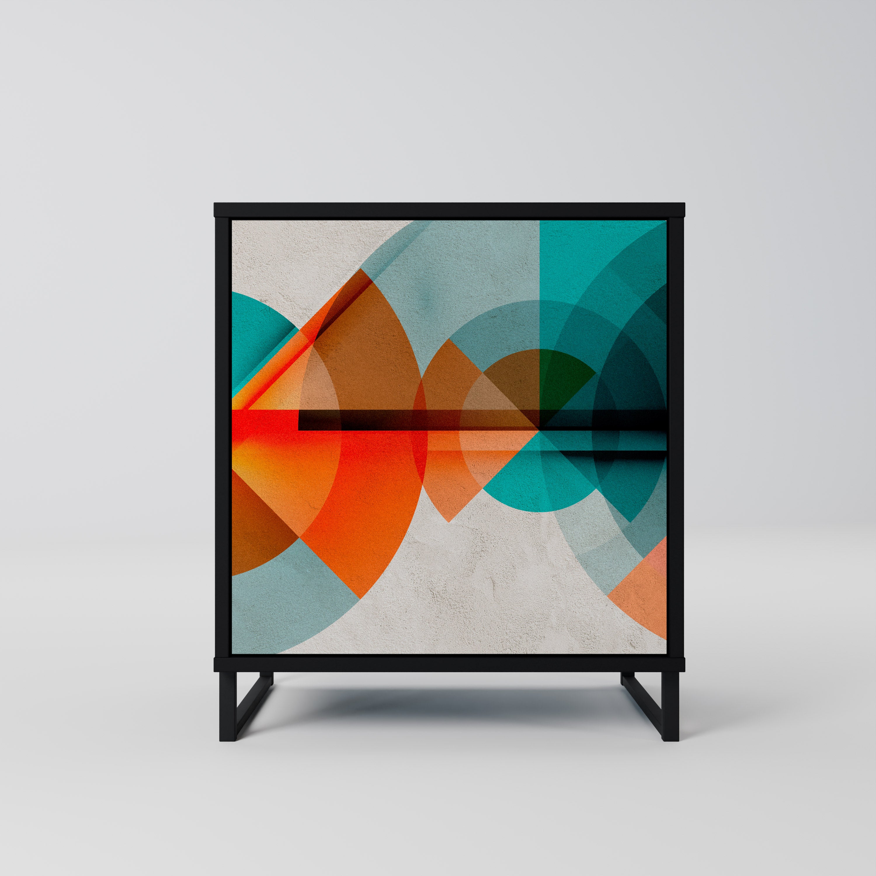 CIRCULAR RHAPSODY Komoda 1-drzwiowa korpus Czarny