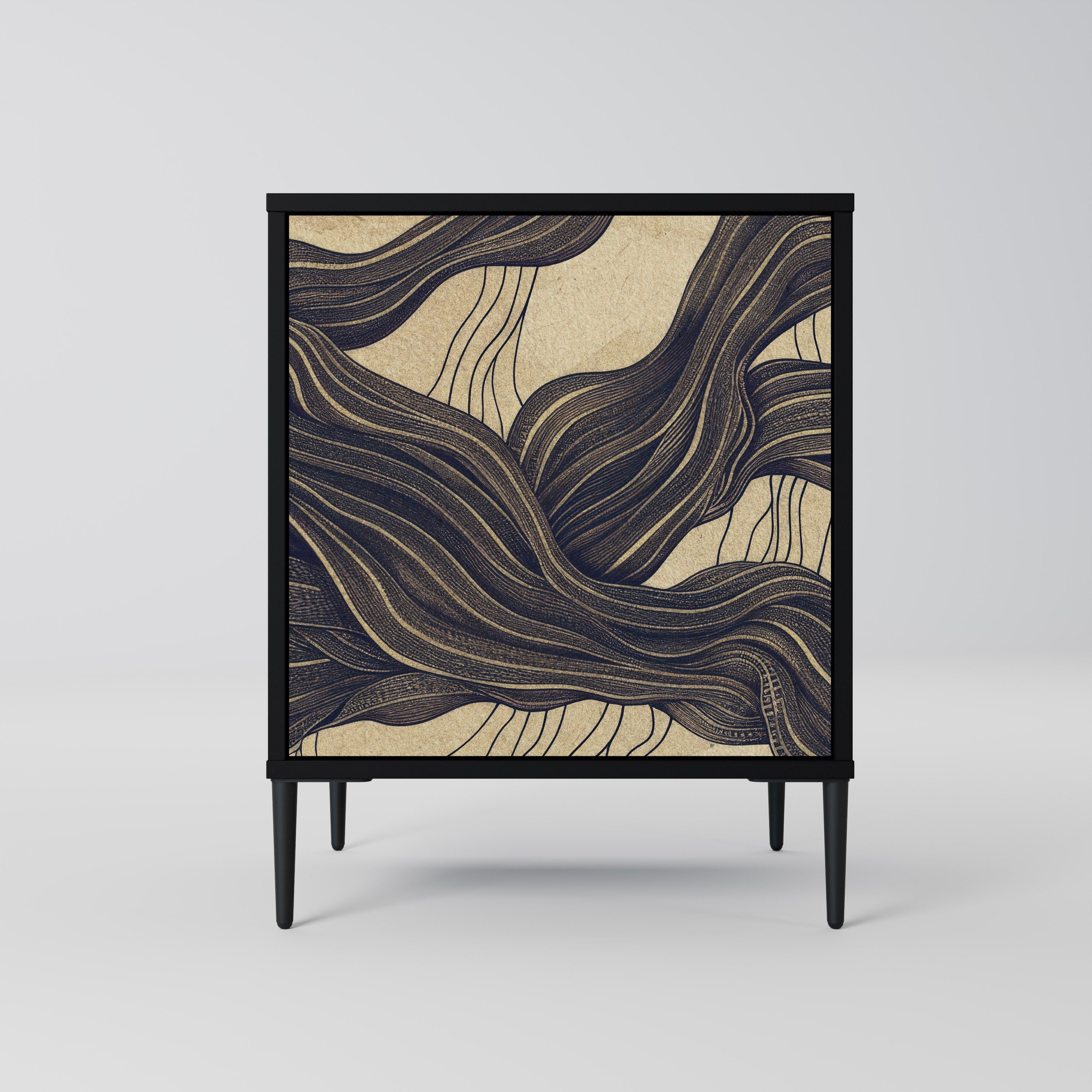 UNIFIED FRAGMENTS Komoda 1-drzwiowa korpus Czarny