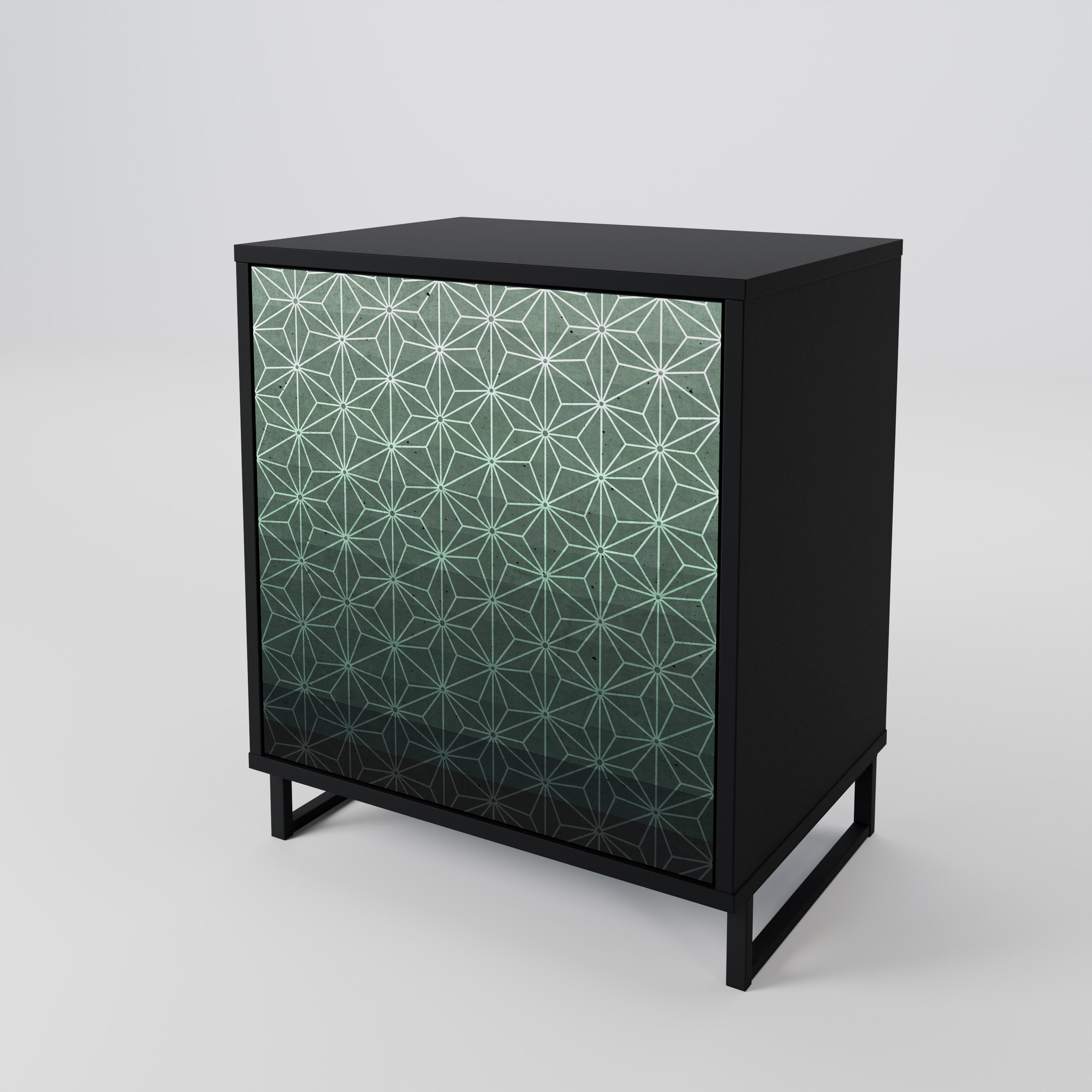 ORNAMENTAL GLIMMER Komoda 1-drzwiowa korpus Czarny