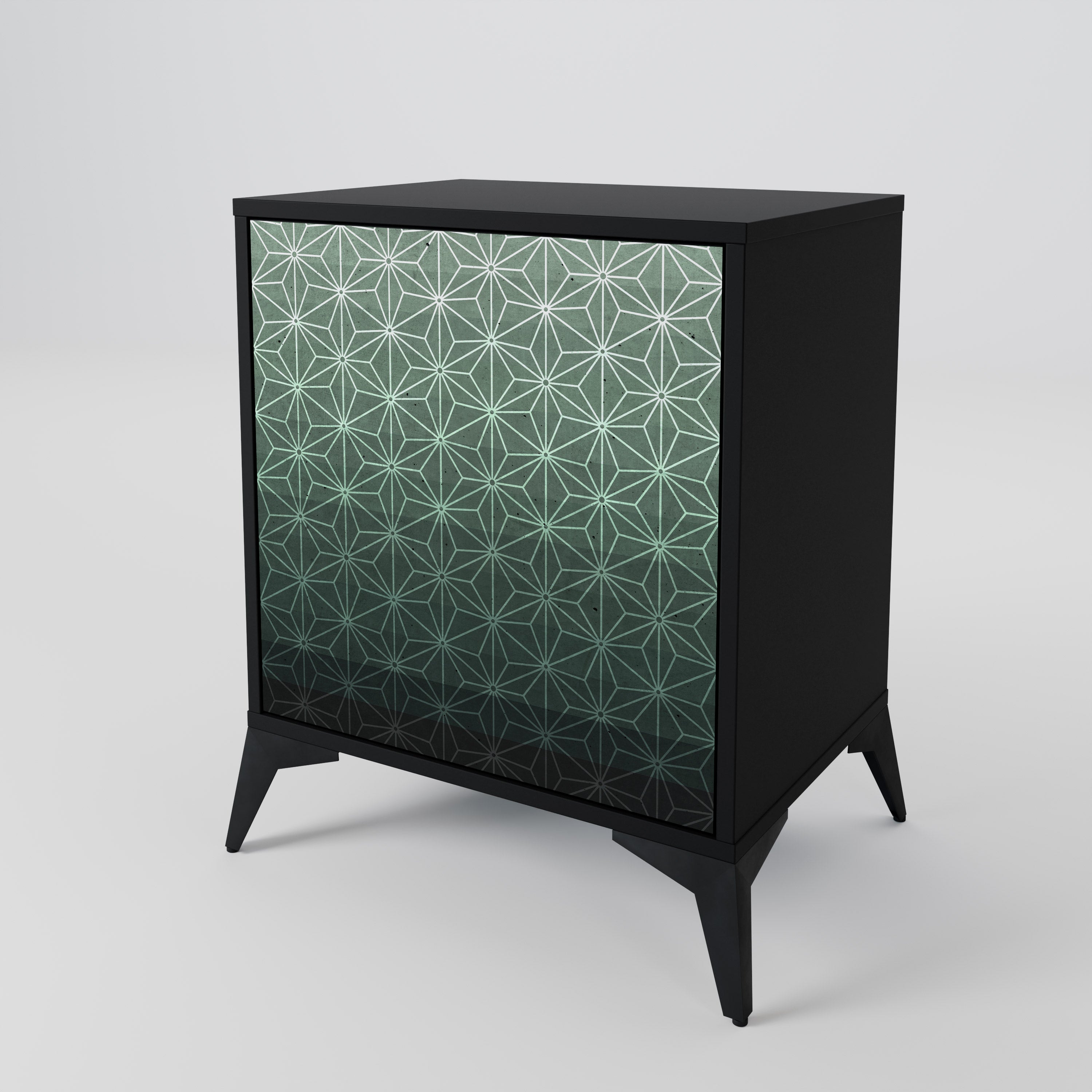 ORNAMENTAL GLIMMER Komoda 1-drzwiowa korpus Czarny