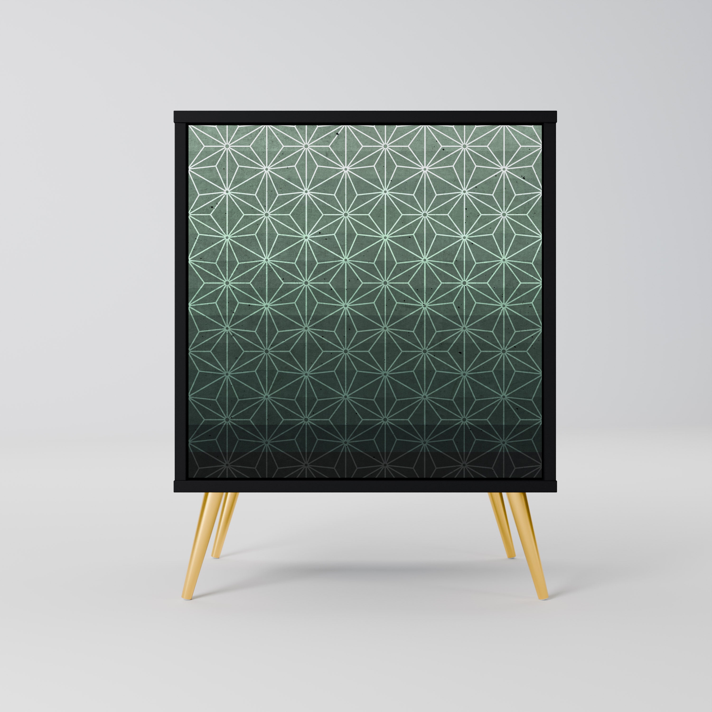 ORNAMENTAL GLIMMER Komoda 1-drzwiowa korpus Czarny