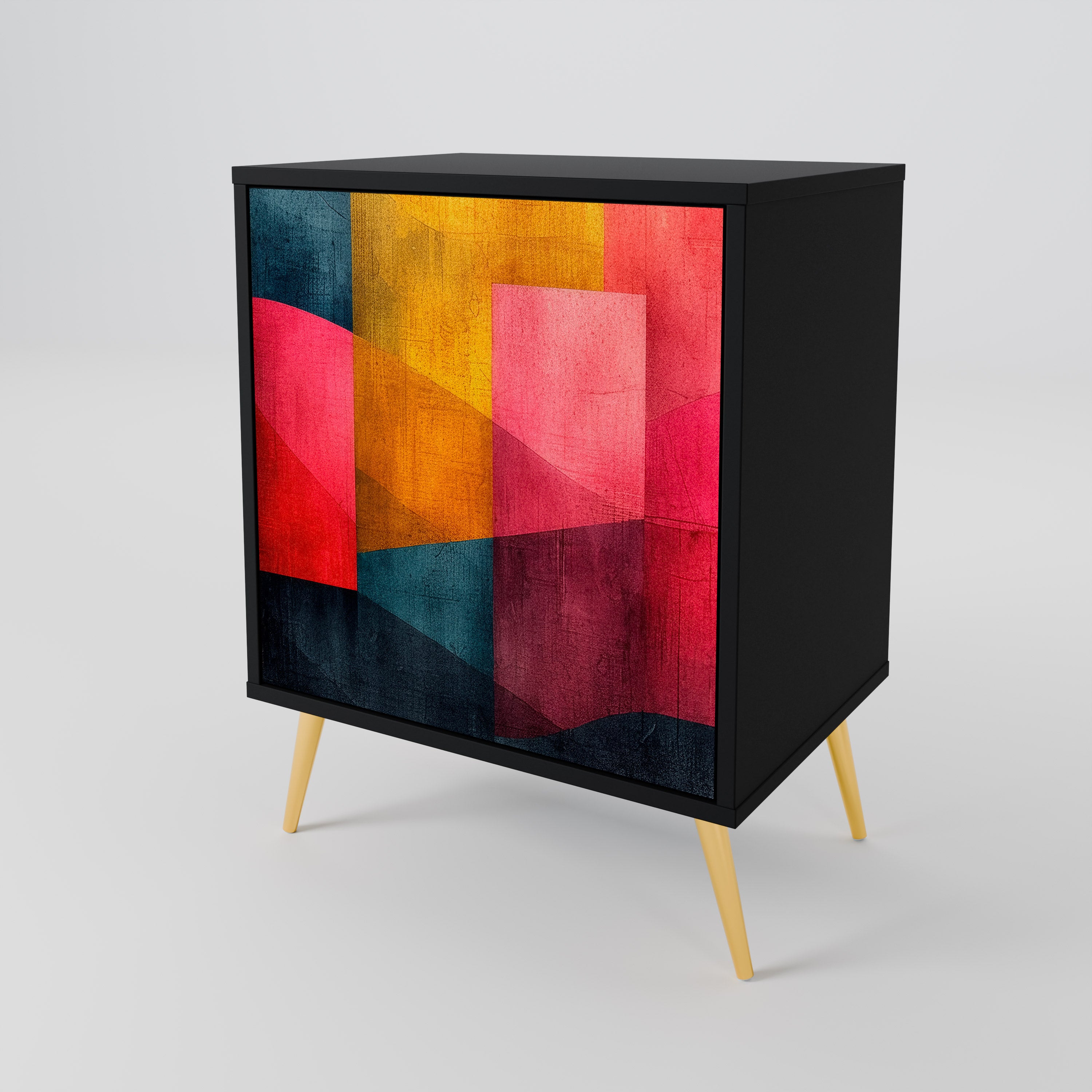 COLORFUL SOUNDS Komoda 1-drzwiowa korpus Czarny