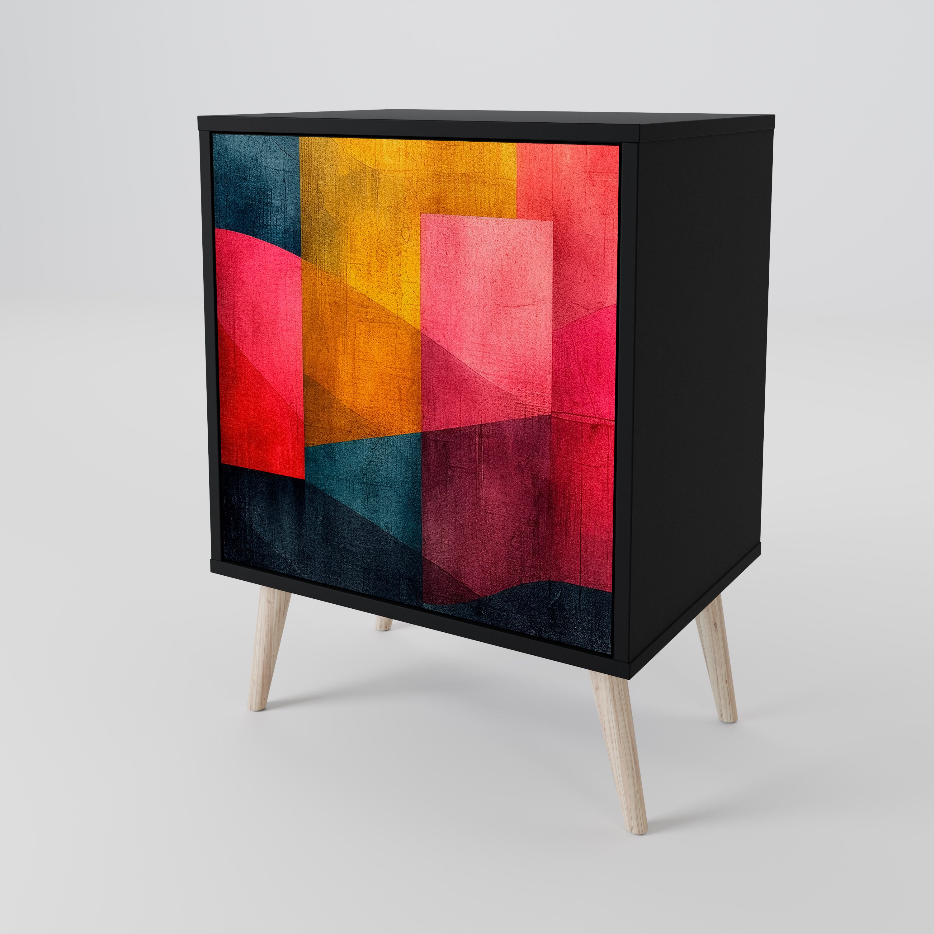 COLORFUL SOUNDS Komoda 1-drzwiowa korpus Czarny