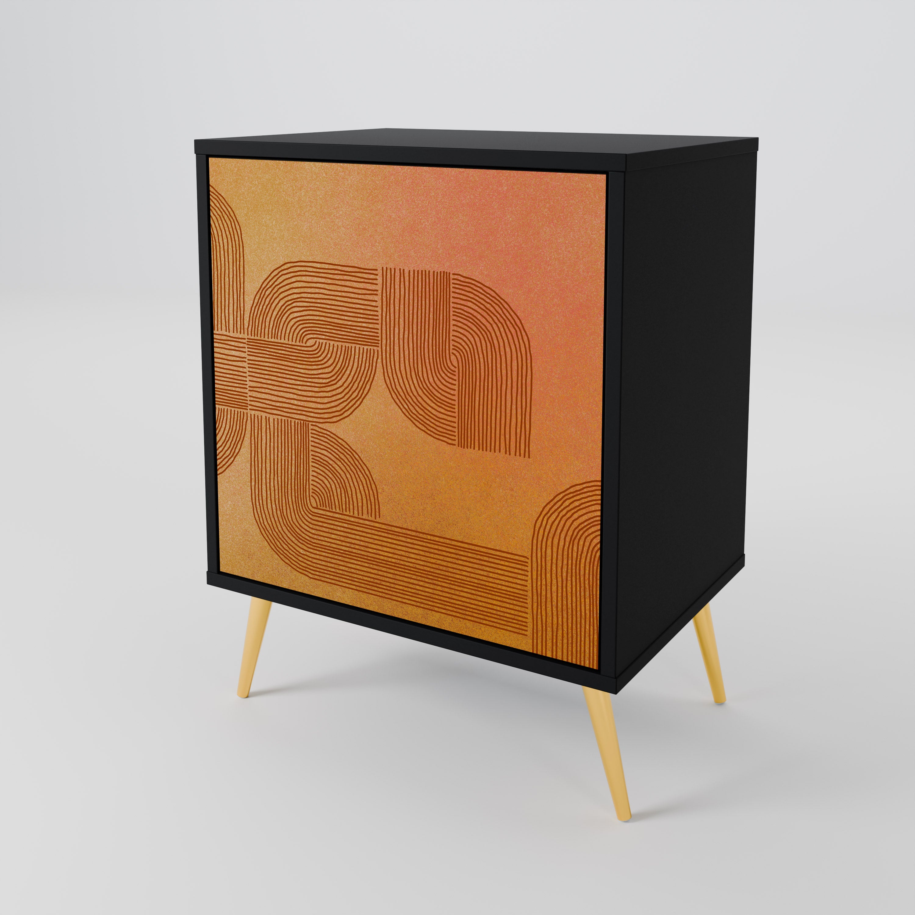 STRENGTHENING RELATION Komoda 1-drzwiowa korpus Czarny