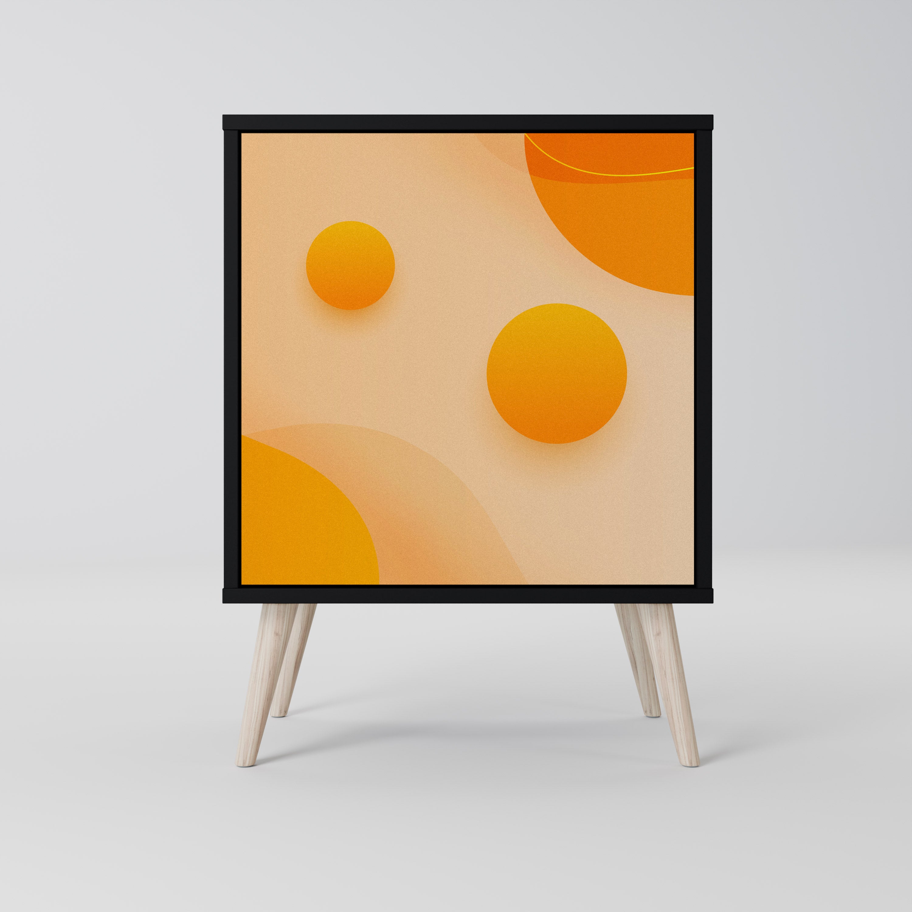 ORANGE ARRANGEMENT Komoda 1-drzwiowa korpus Czarny