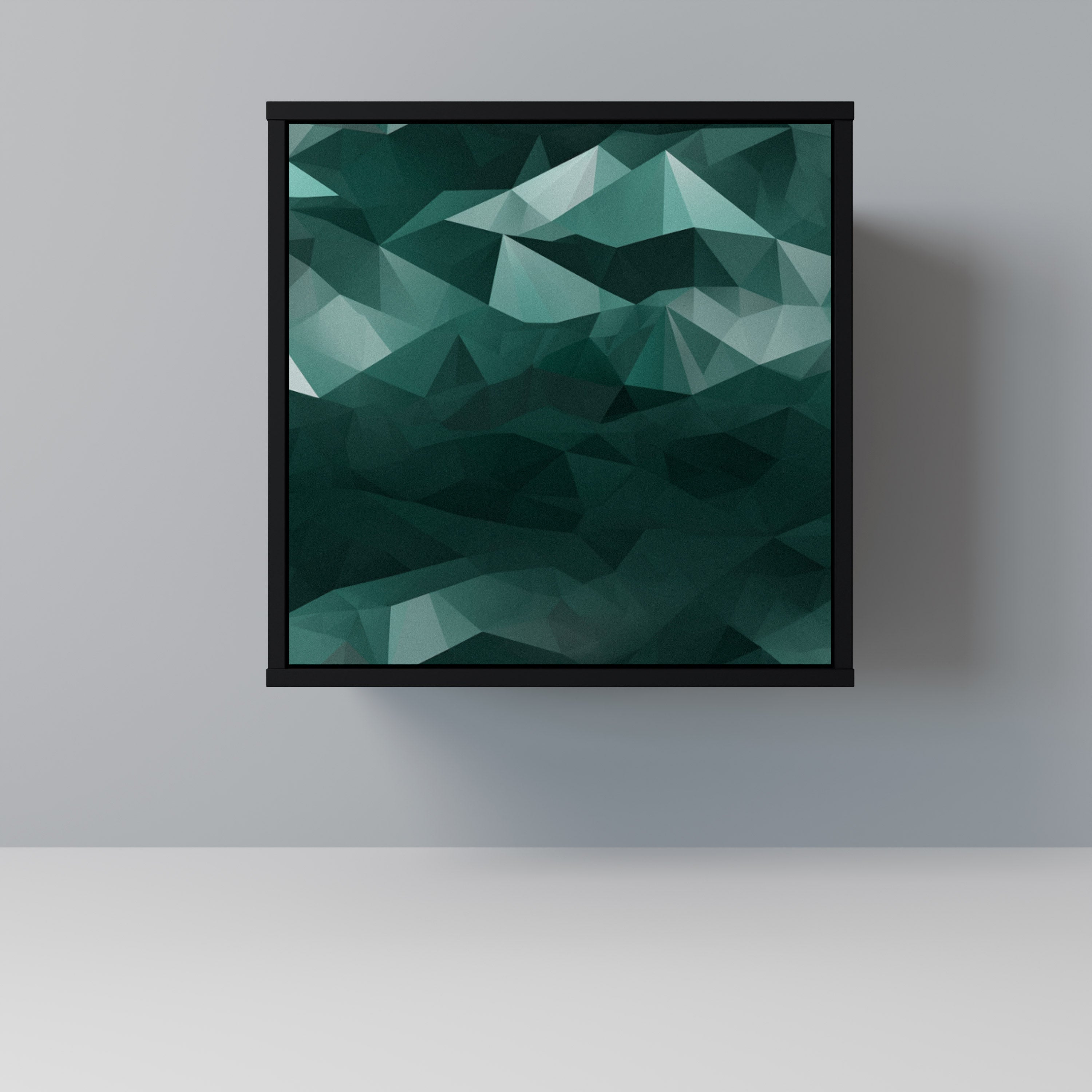 POLYGONAL FLOATING Komoda 1-drzwiowa korpus Czarny