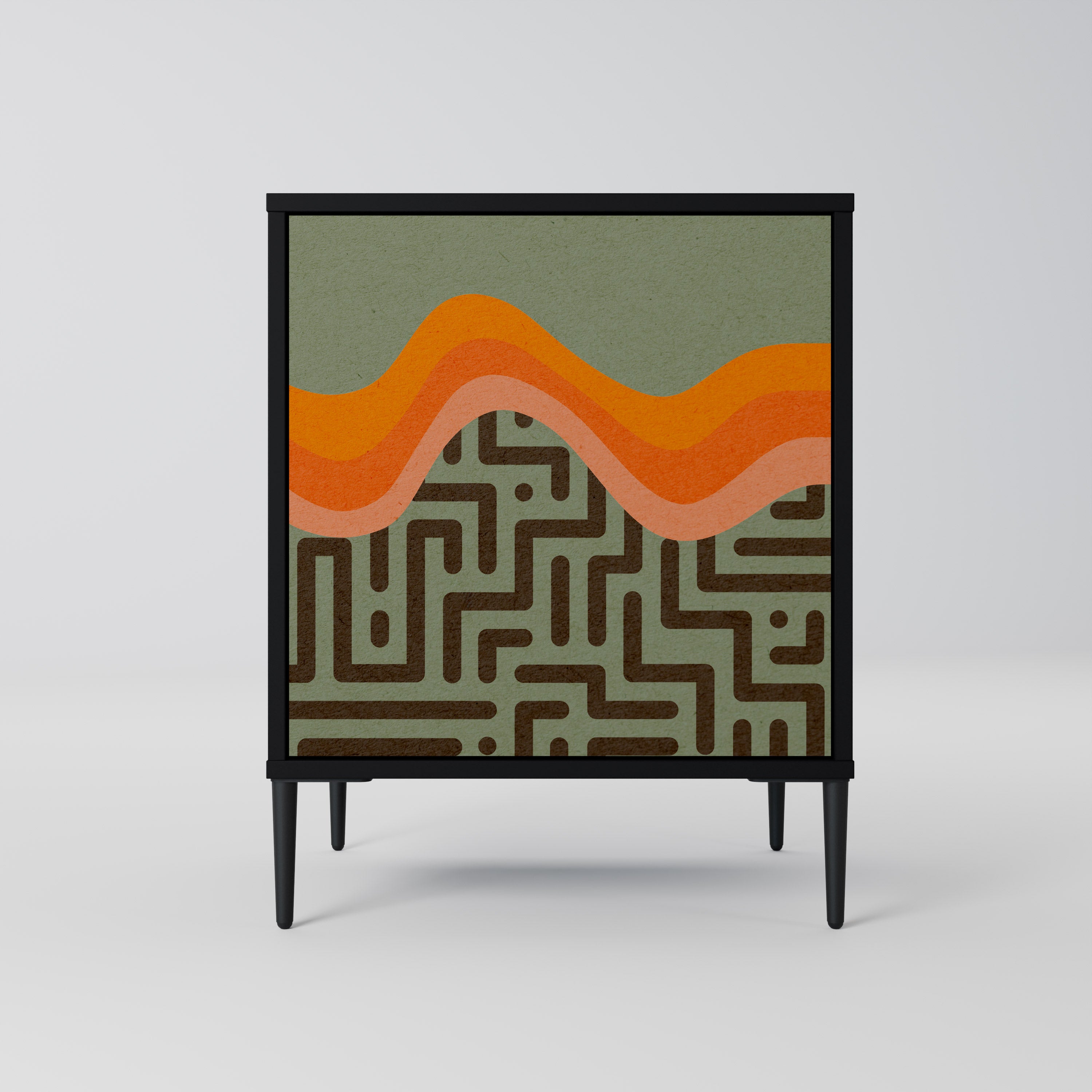 SIMPLE SOLUTIONS Komoda 1-drzwiowa korpus Czarny