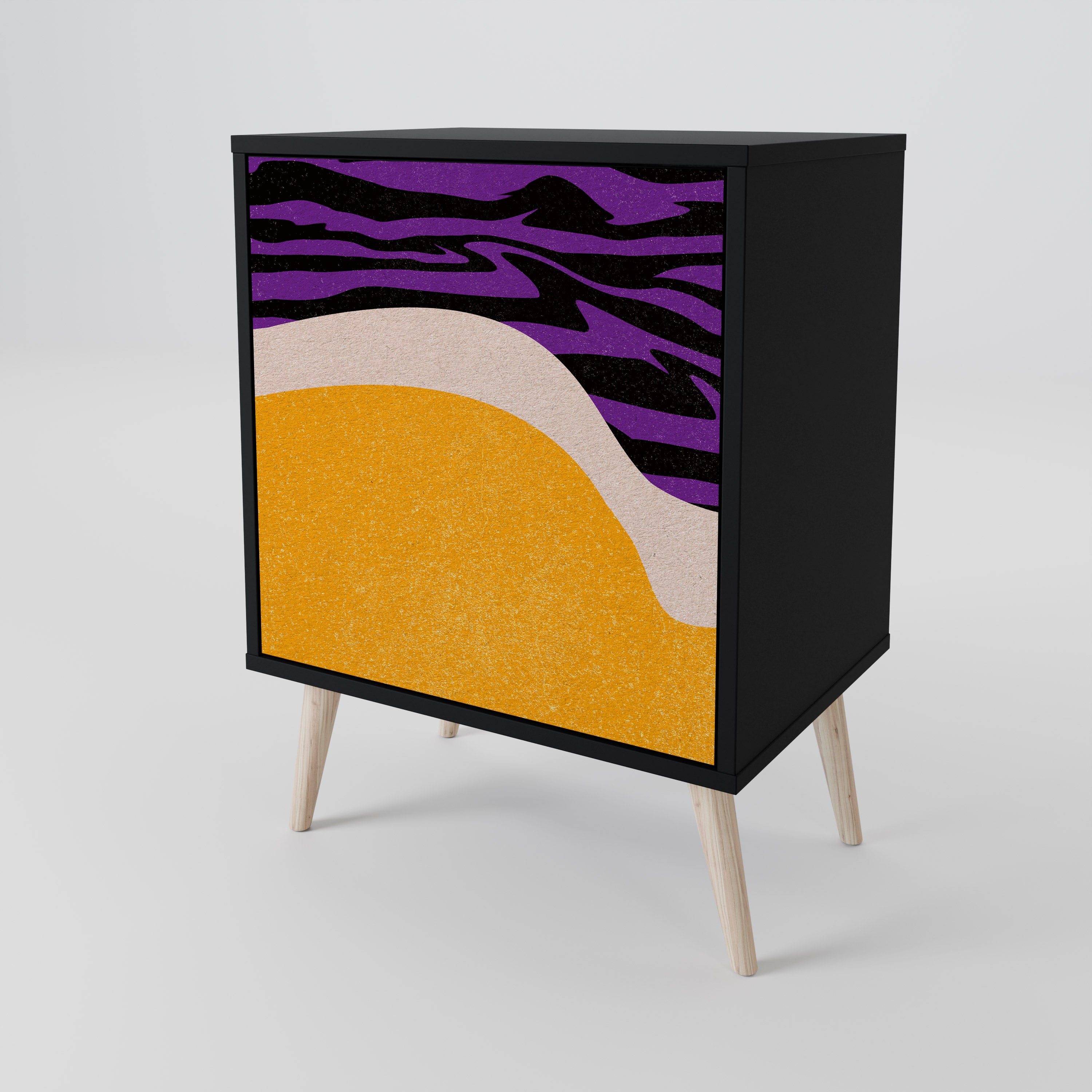 INDEPENDENT BORDER Komoda 1-drzwiowa korpus Czarny