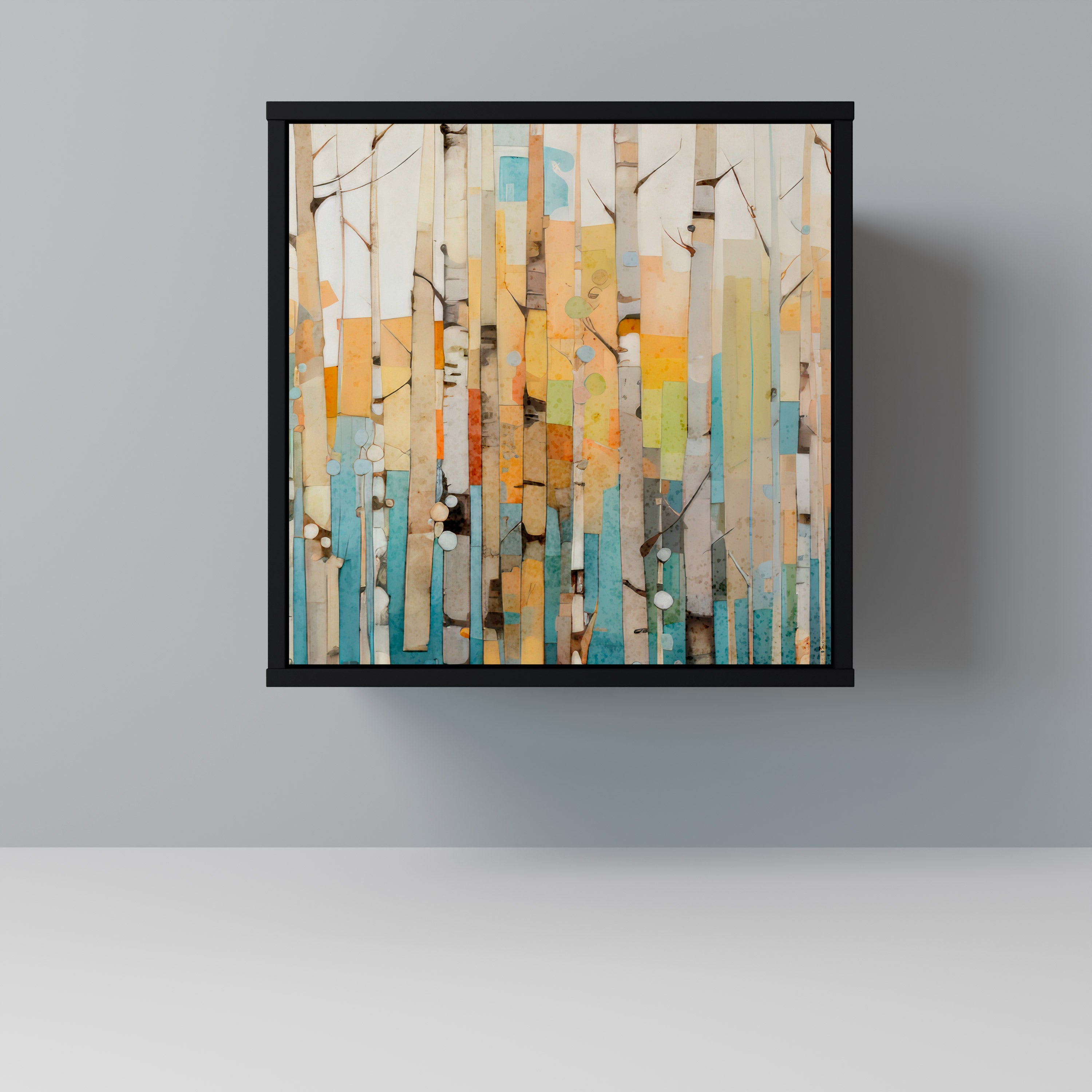 BIRCH KALEIDOSCOPE Komoda 1-drzwiowa korpus Czarny