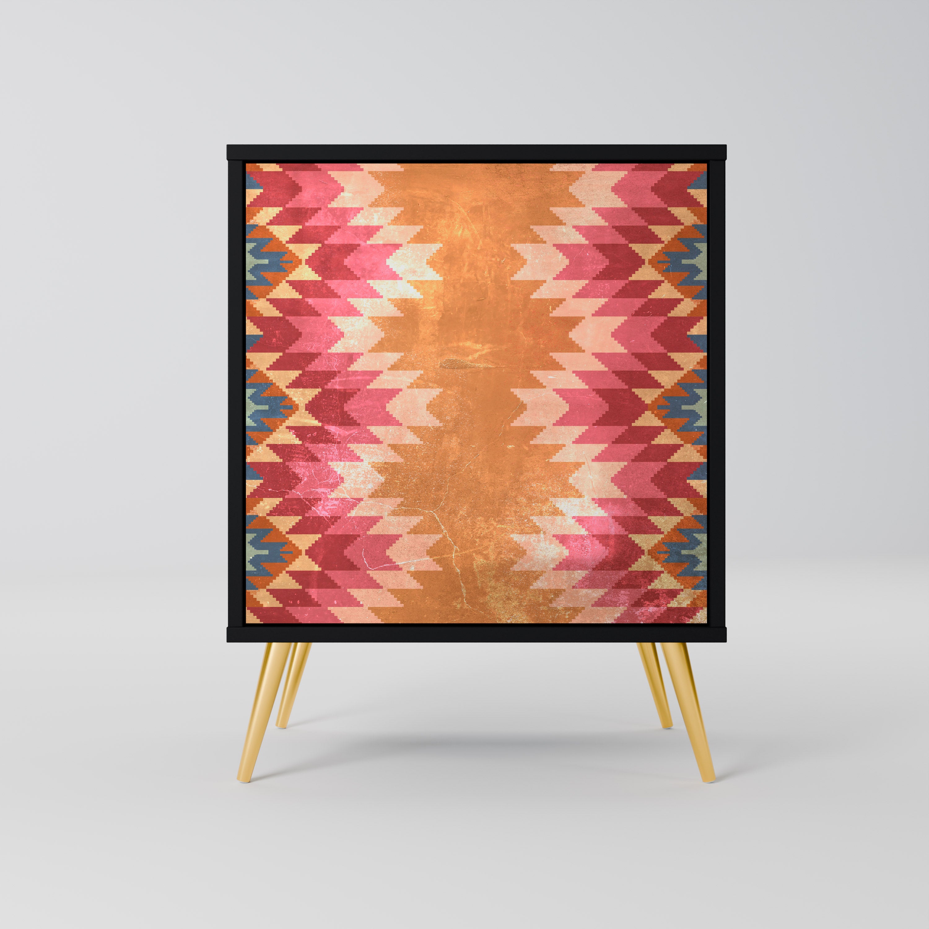 INDIAN FOLK Komoda 1-drzwiowa korpus Czarny