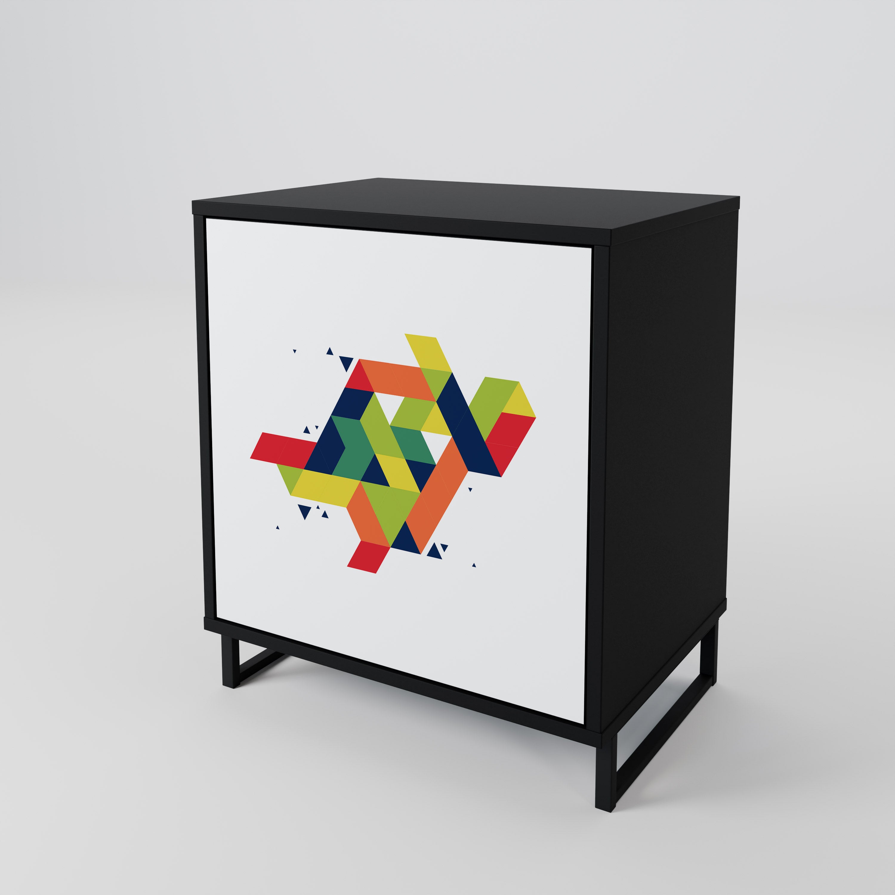 FUTURE SIGN Komoda 1-drzwiowa korpus Czarny