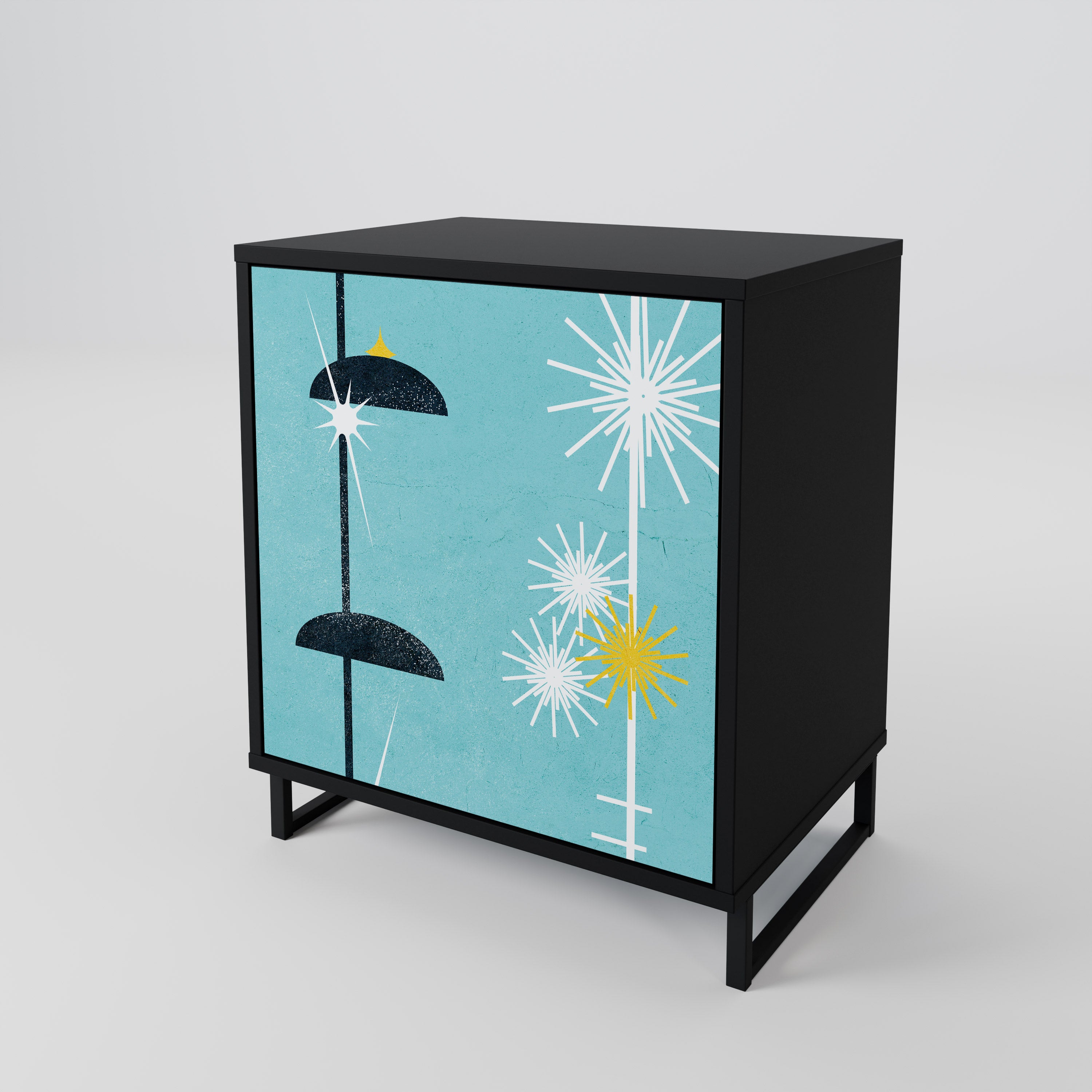 PATHS TO HAPPINESS Komoda 1-drzwiowa korpus Czarny