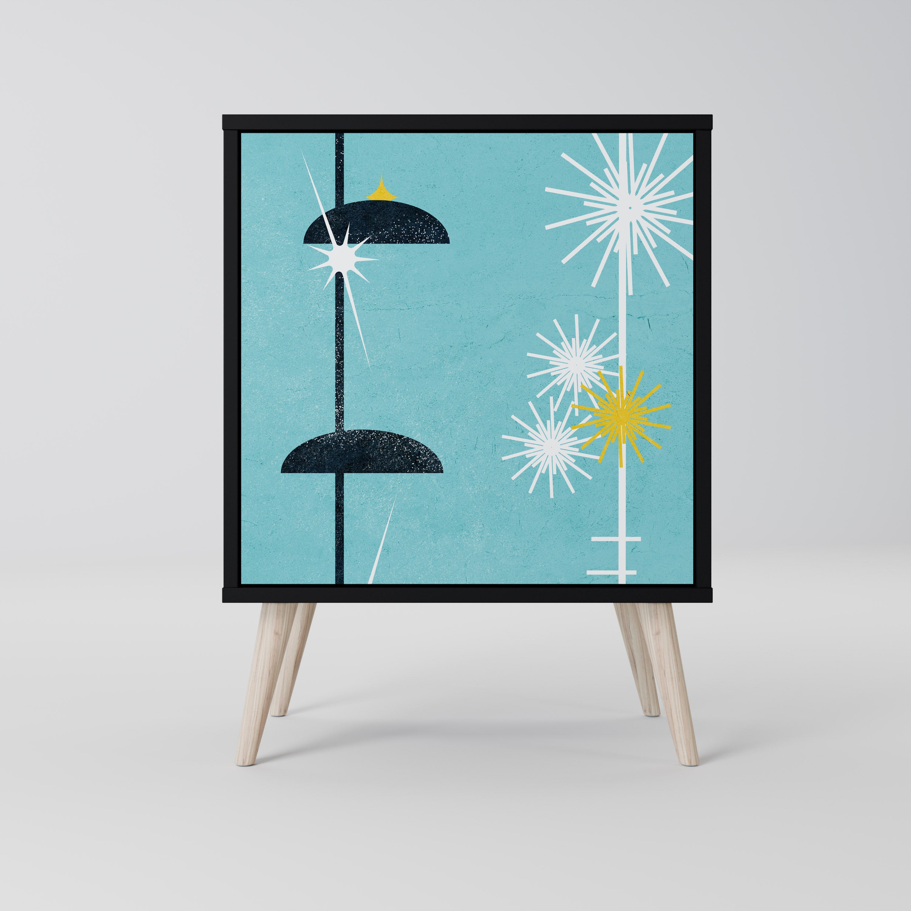 PATHS TO HAPPINESS Komoda 1-drzwiowa korpus Czarny