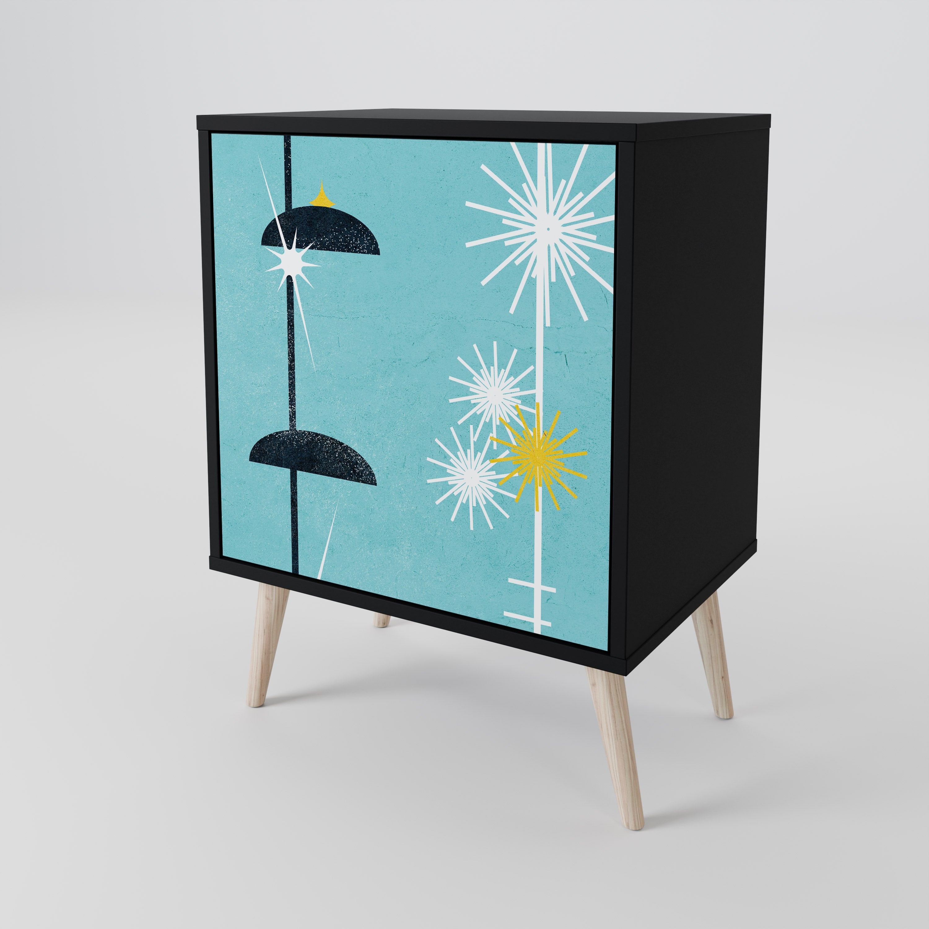 PATHS TO HAPPINESS Komoda 1-drzwiowa korpus Czarny