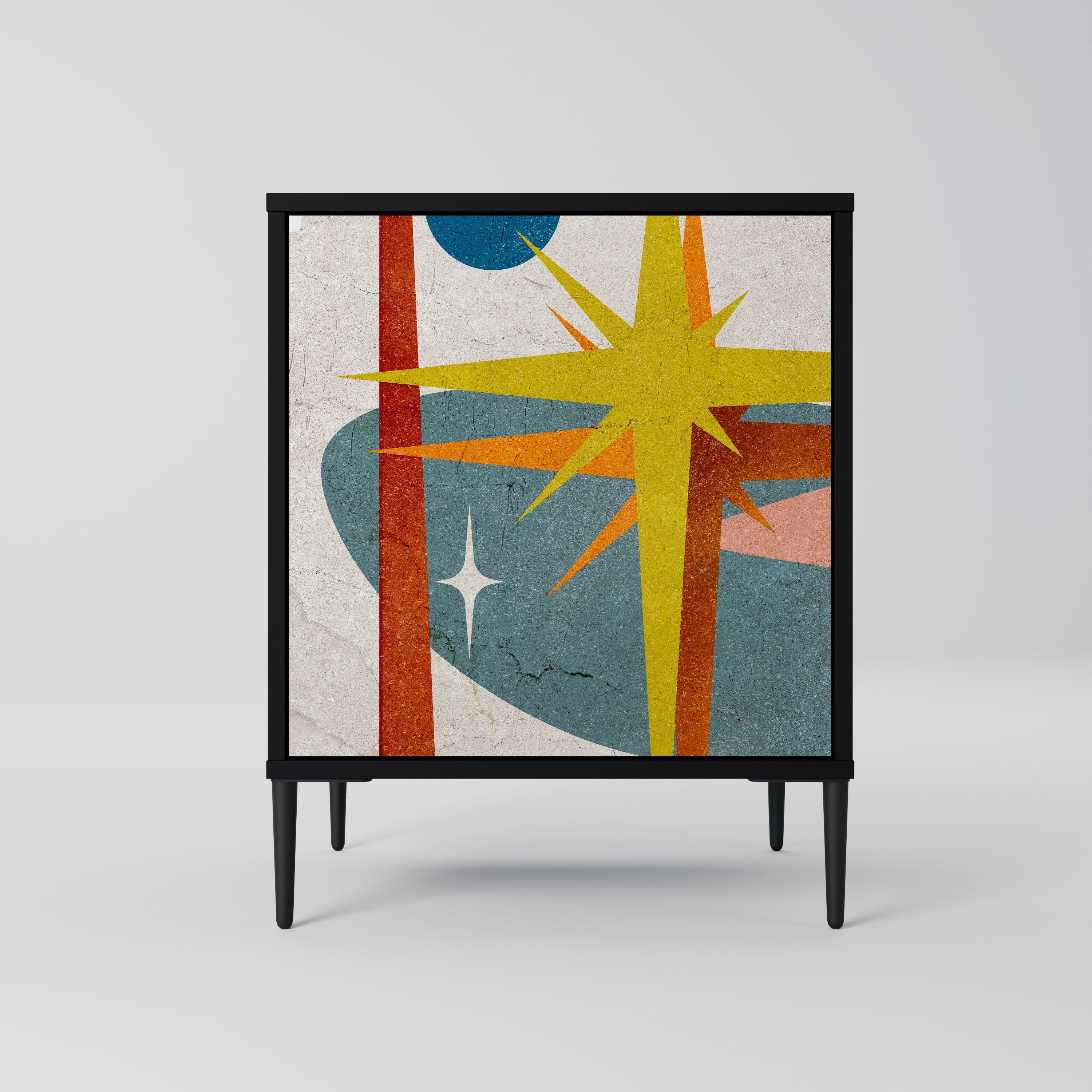 INTERSTELLAR VIBES Komoda 1-drzwiowa korpus Czarny