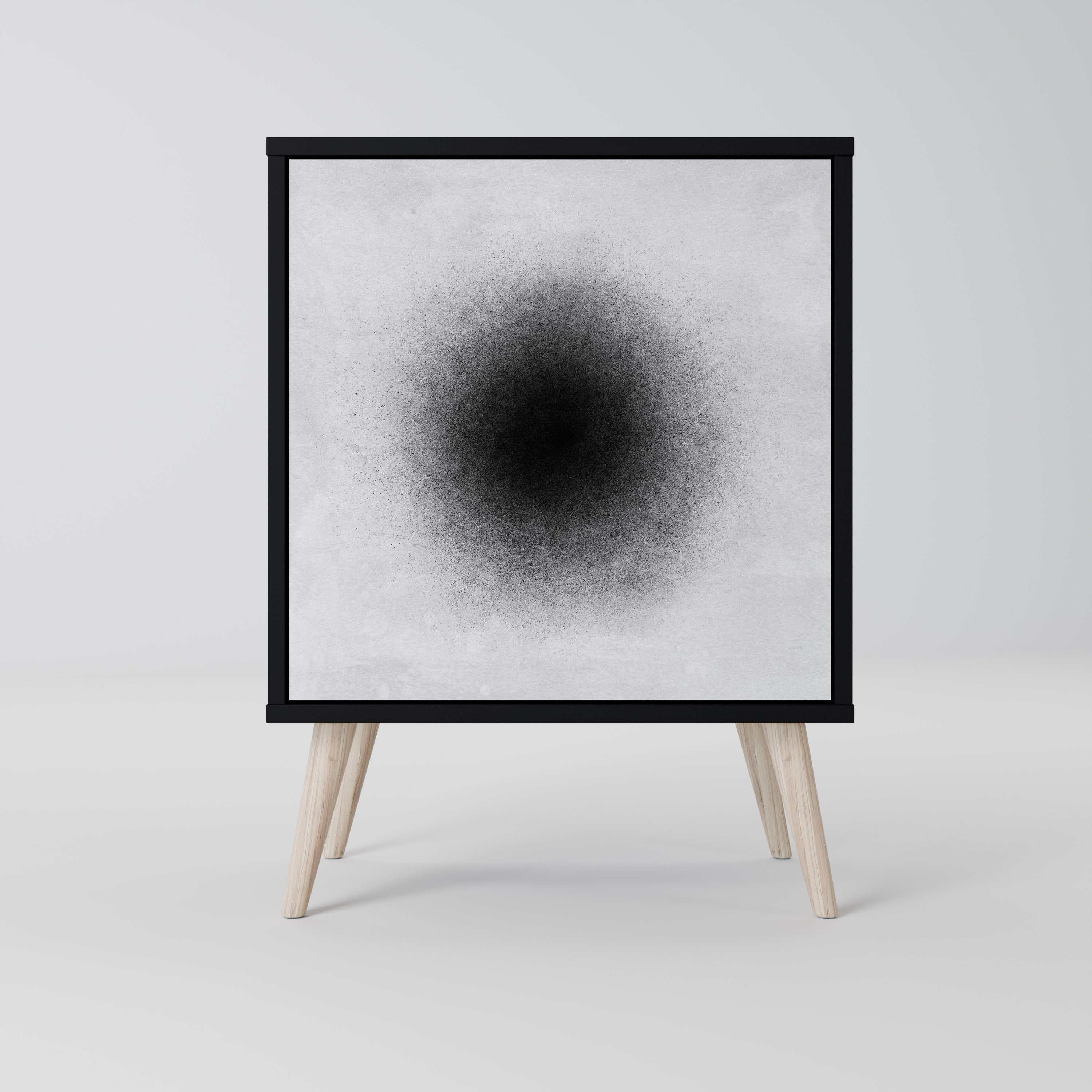 BLACK HOLE Komoda 1-drzwiowa korpus Czarny