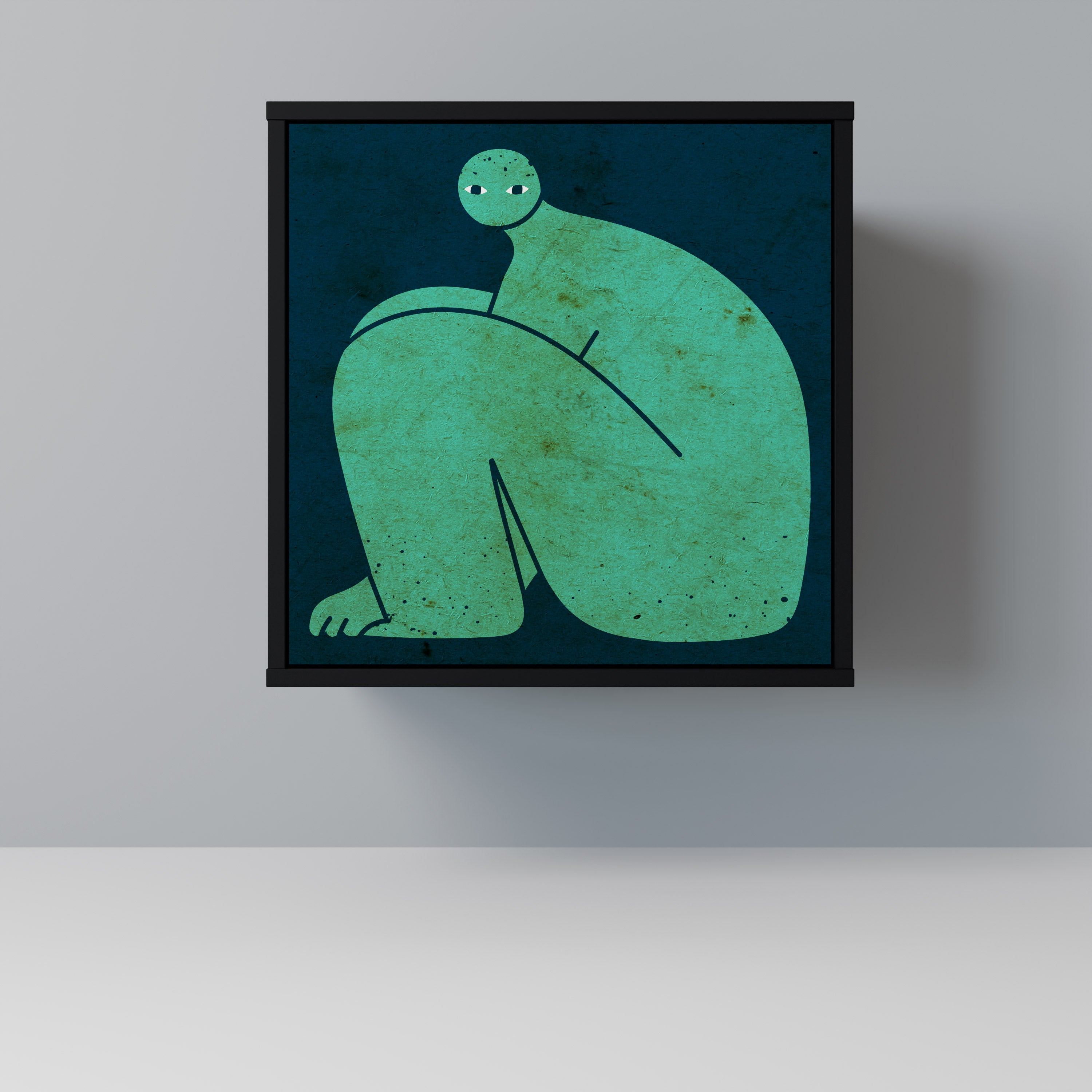 TOGETHER BUT SEPARATELY Komoda 1-drzwiowa korpus Czarny