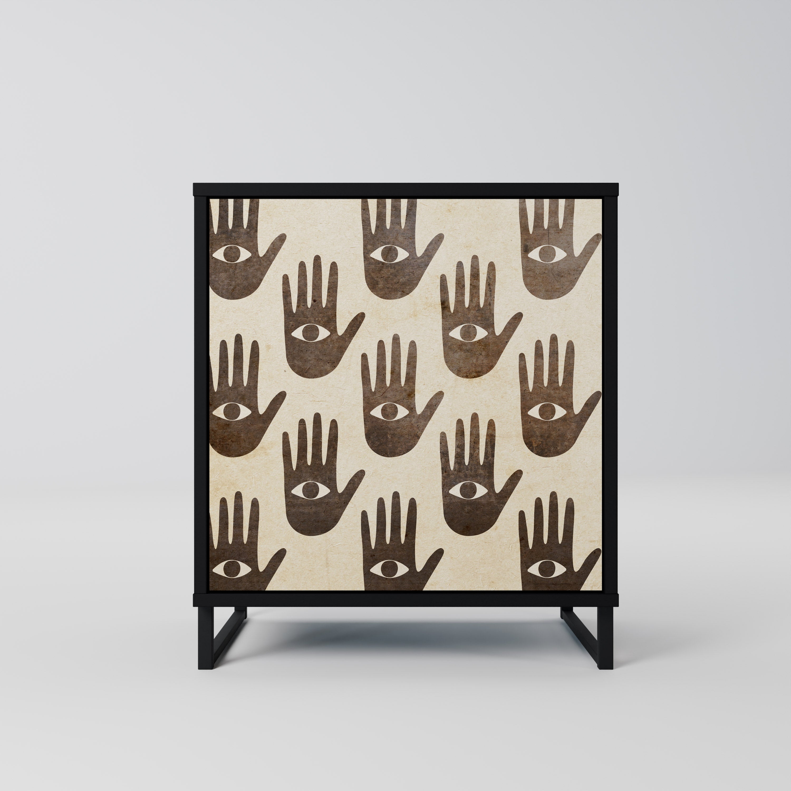 SEE MORE Komoda 1-drzwiowa korpus Czarny