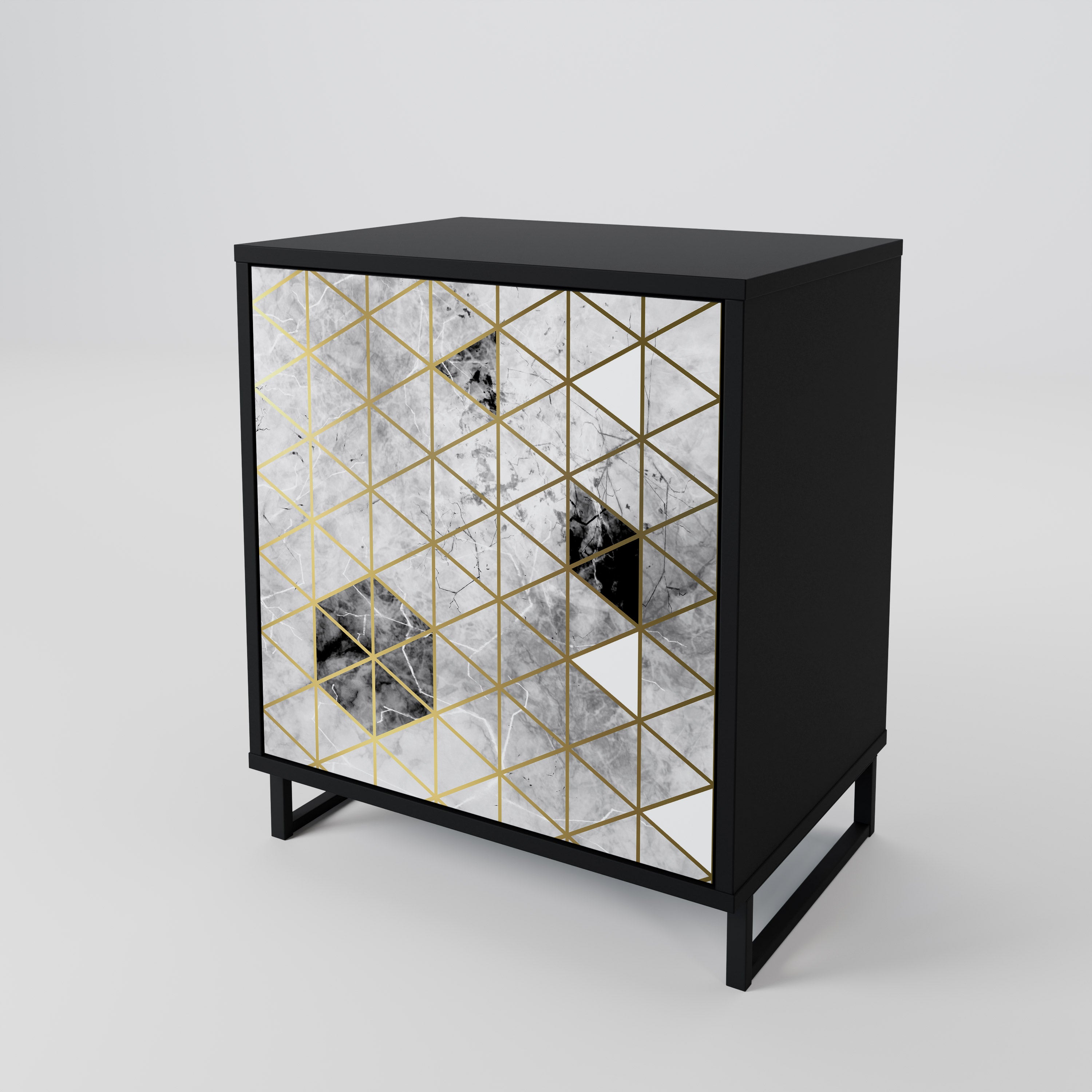 ASHEN ARIA Komoda 1-drzwiowa korpus Czarny