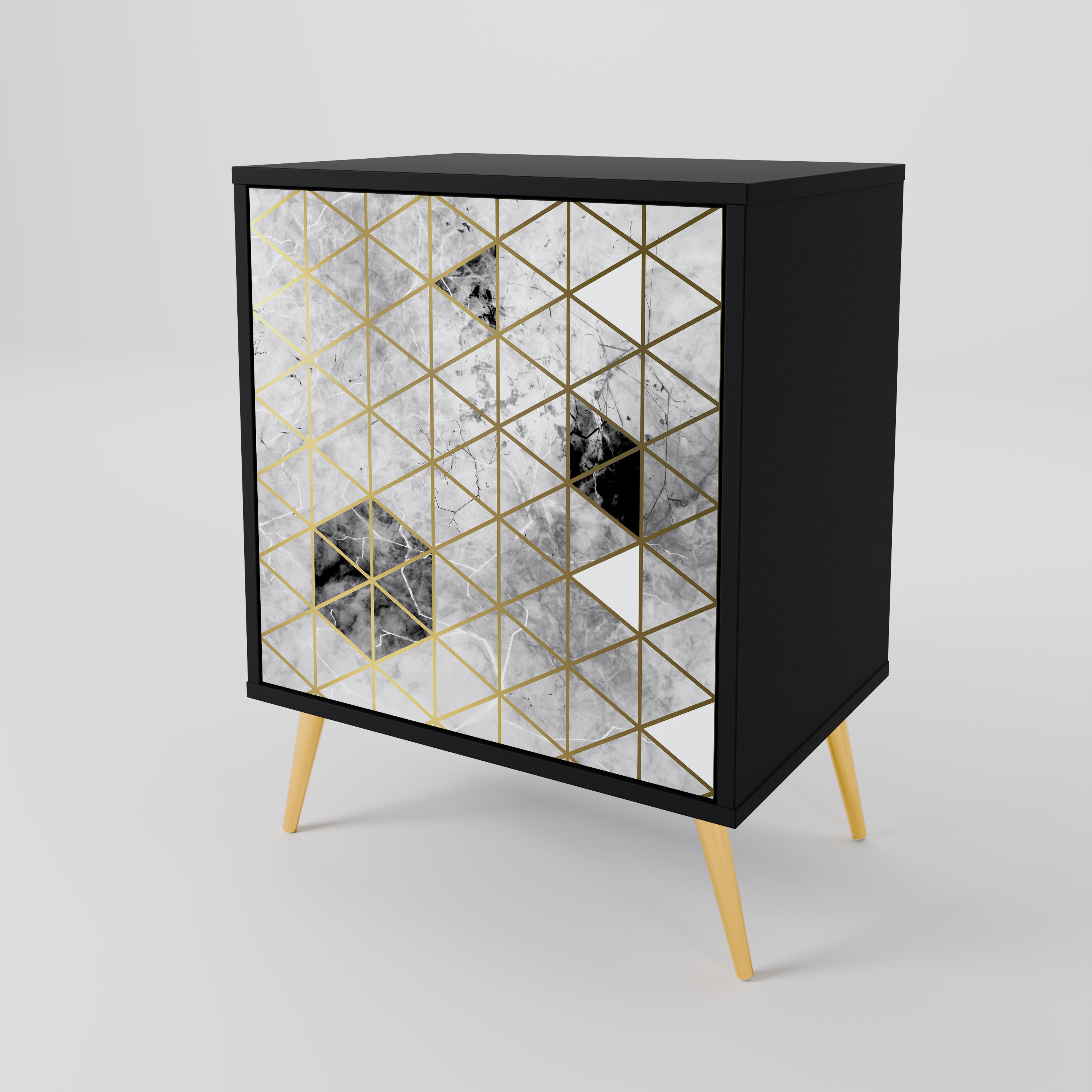 ASHEN ARIA Komoda 1-drzwiowa korpus Czarny