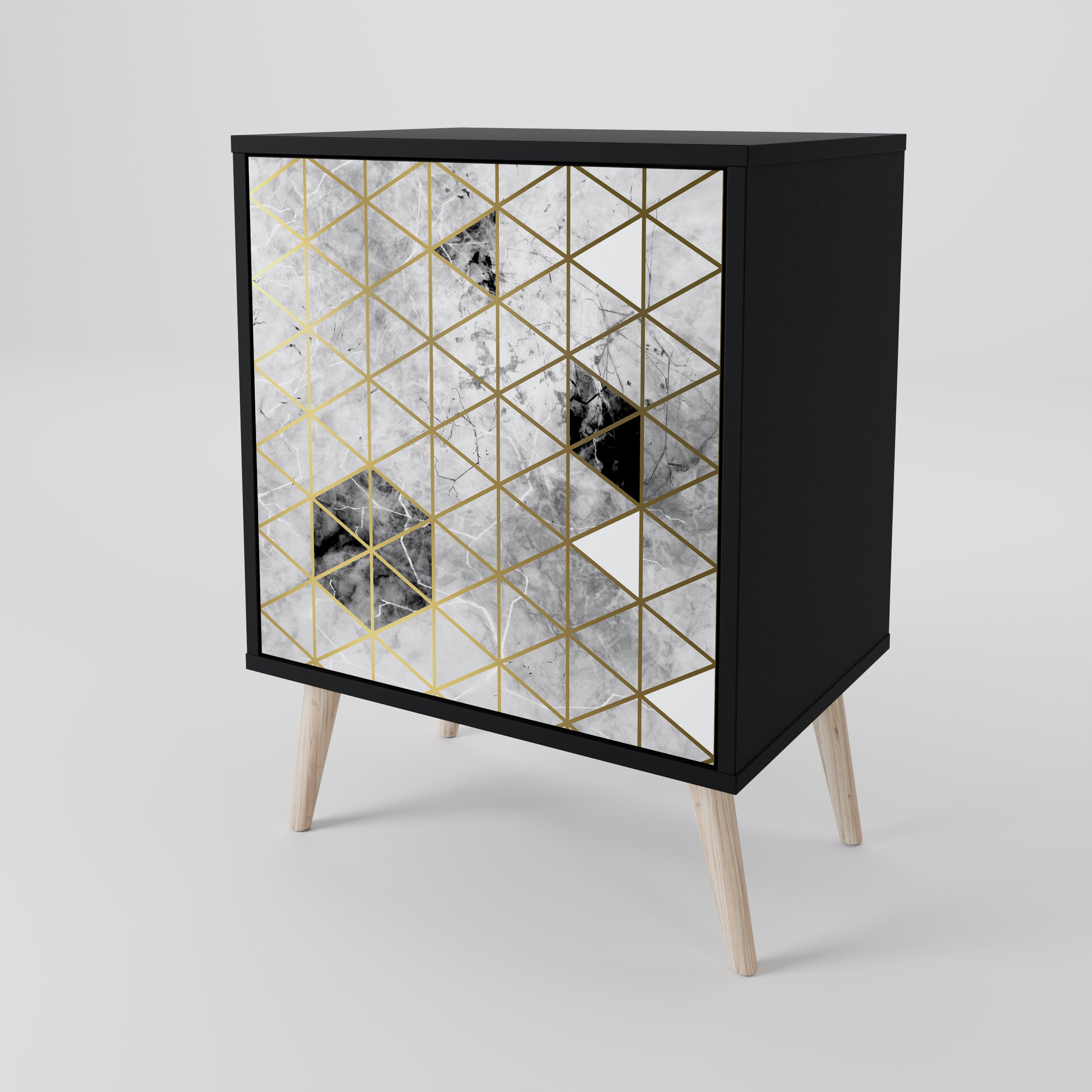 ASHEN ARIA Komoda 1-drzwiowa korpus Czarny