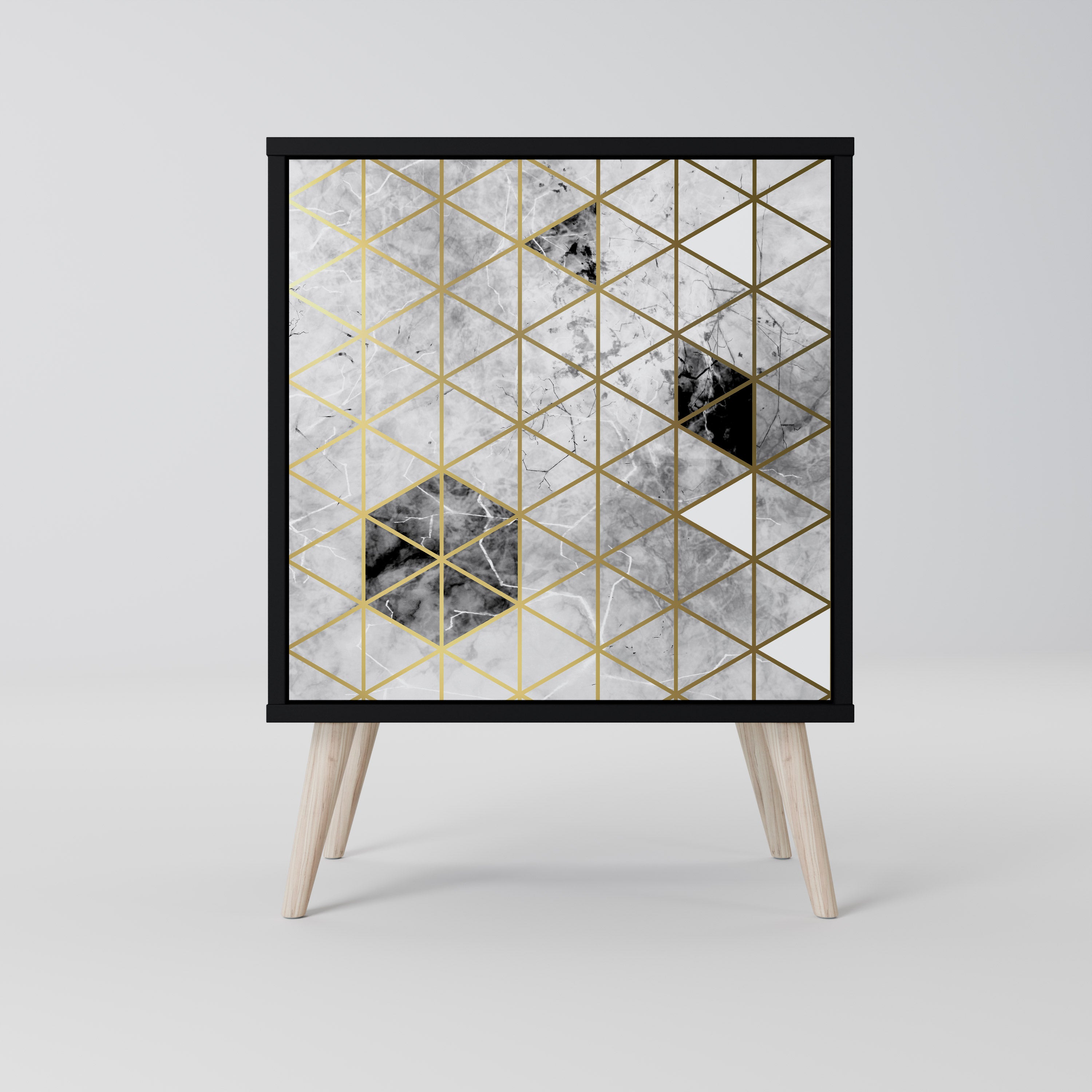 ASHEN ARIA Komoda 1-drzwiowa korpus Czarny