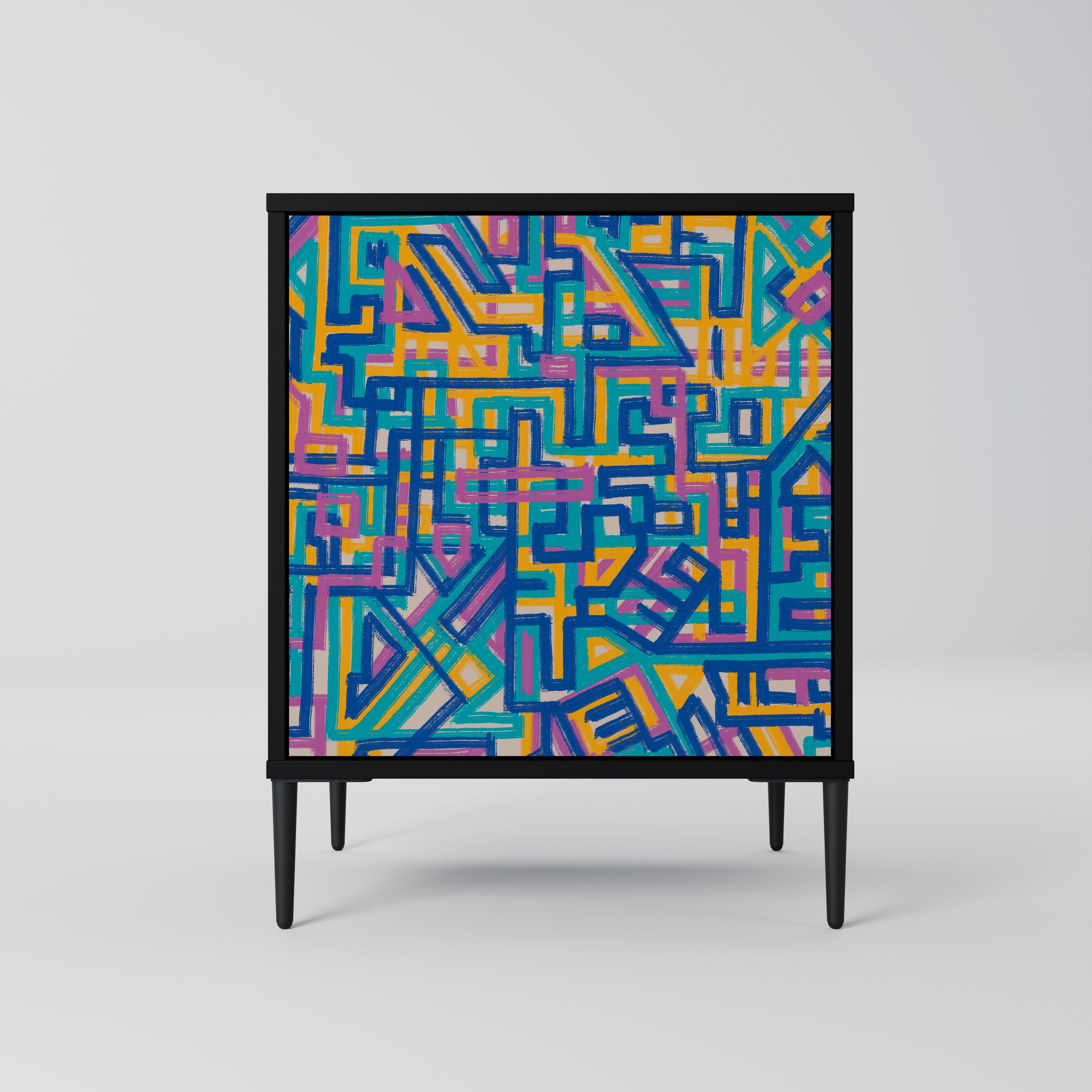 MEMORIES MAP Komoda 1-drzwiowa korpus Czarny