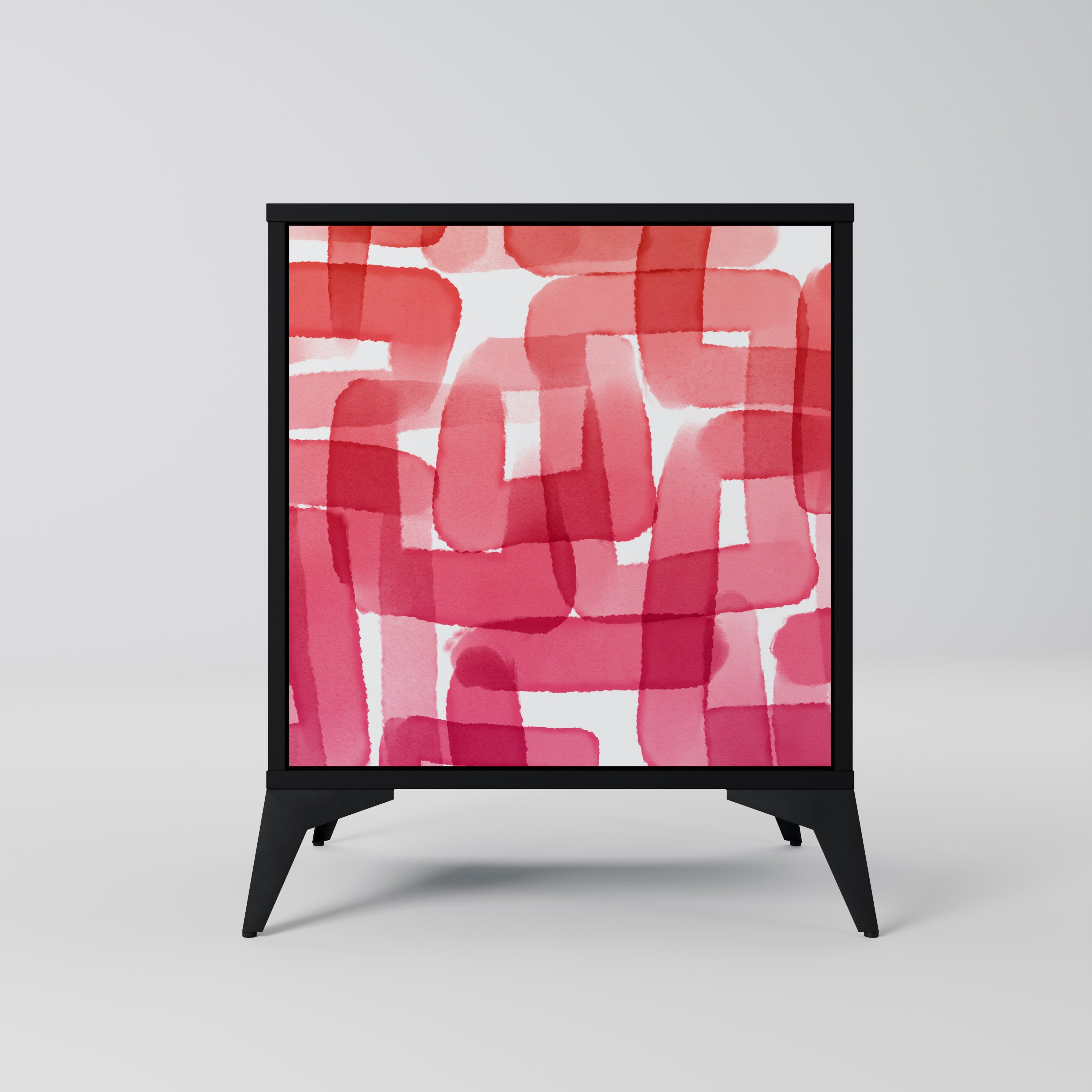 KALEIDOSCOPIC CUBISM Komoda 1-drzwiowa korpus Czarny