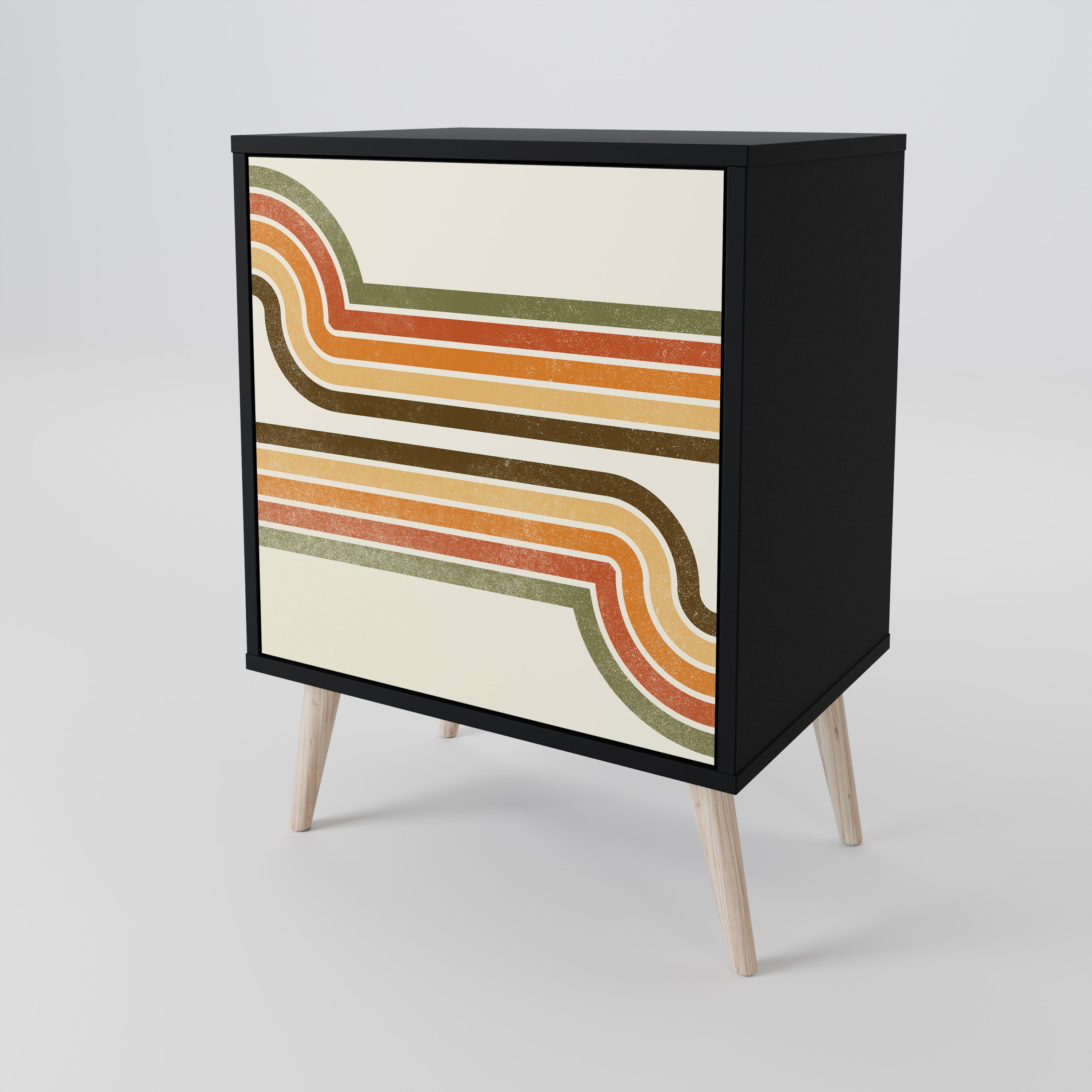 EXCEPTIONAL STREAM Komoda 1-drzwiowa korpus Czarny