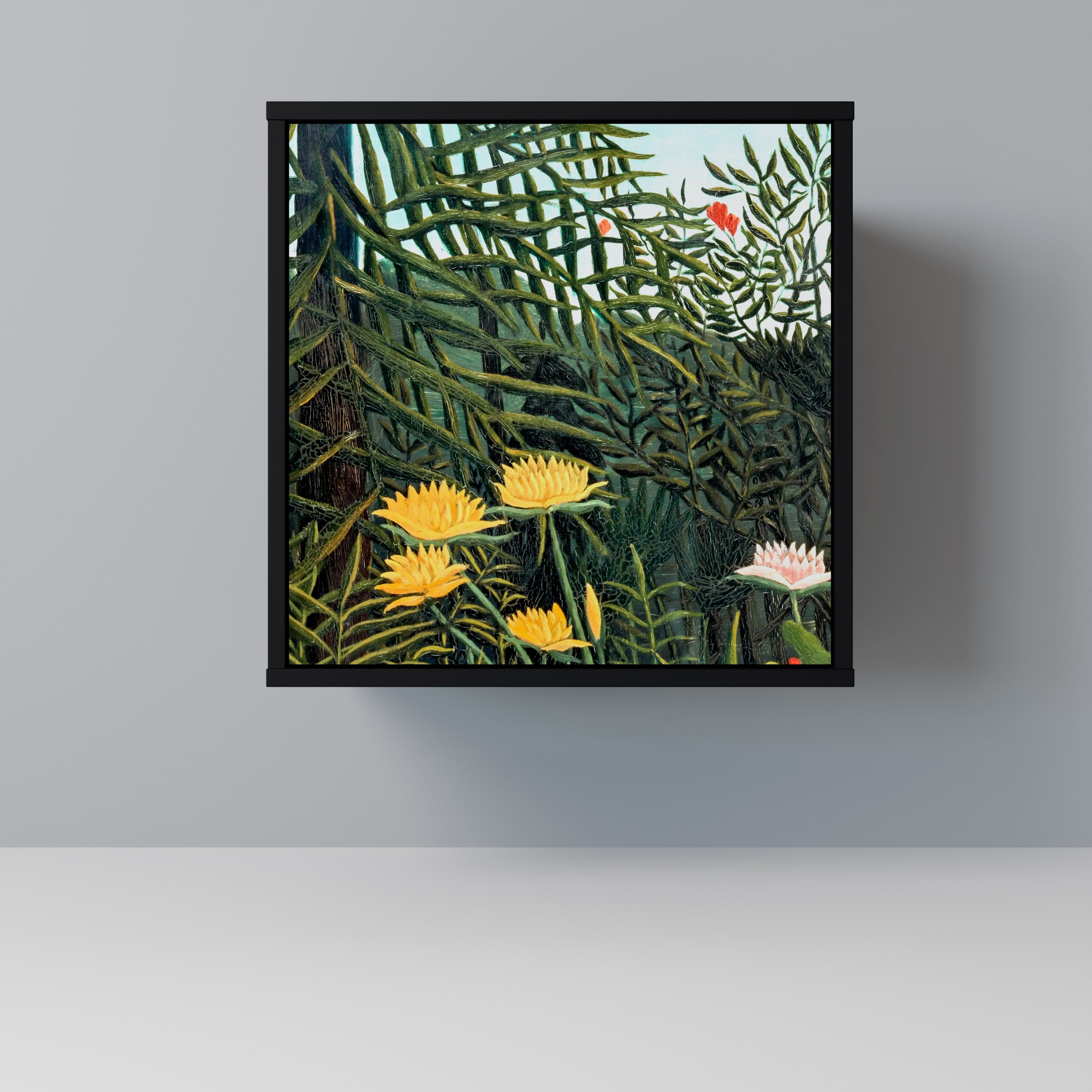 VIRGIN FOREST WITH SUNSET Komoda 1-drzwiowa korpus Czarny