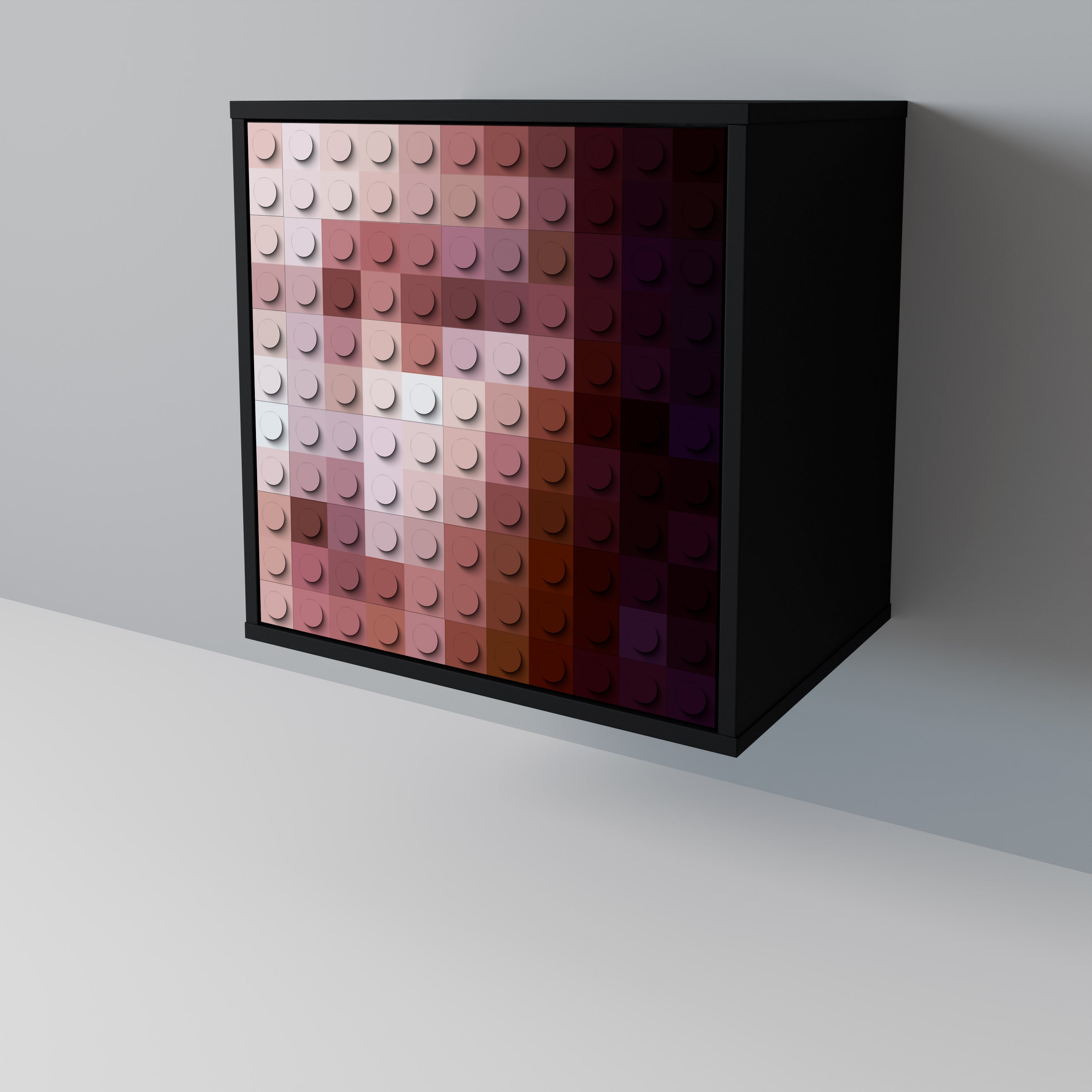 CONSTRUCTIVE ART Komoda 1-drzwiowa korpus Czarny