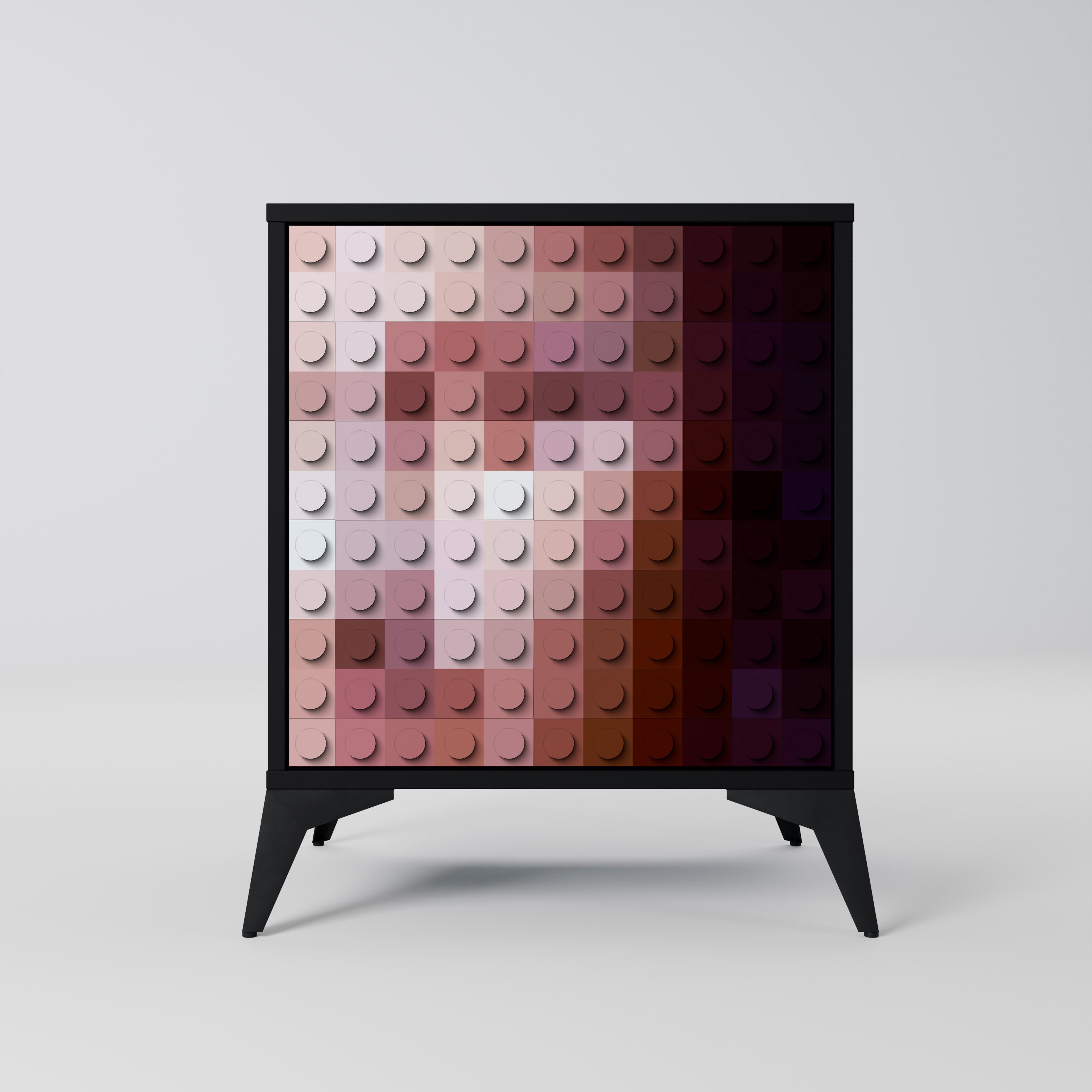 CONSTRUCTIVE ART Komoda 1-drzwiowa korpus Czarny