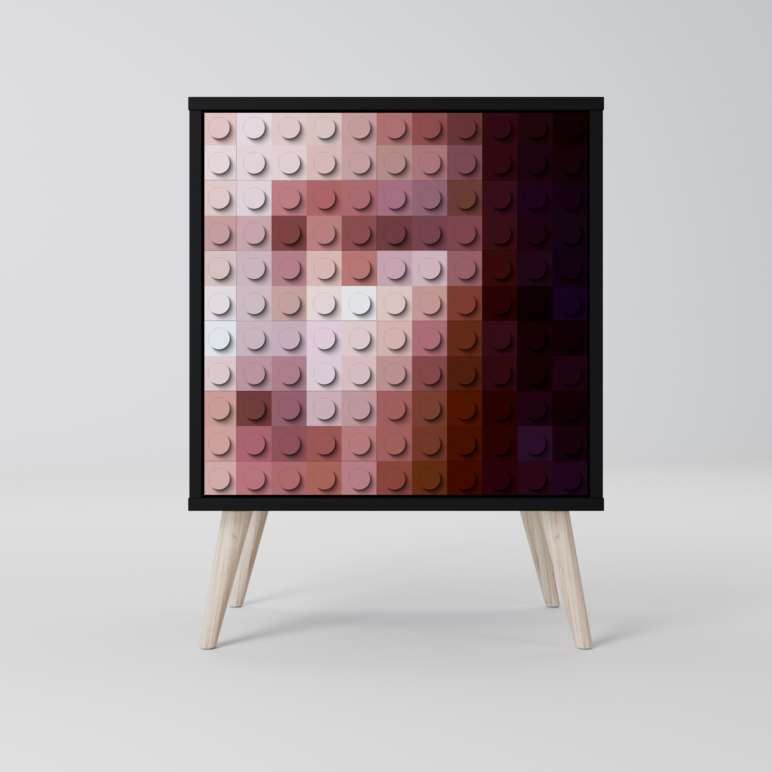 CONSTRUCTIVE ART Komoda 1-drzwiowa korpus Czarny