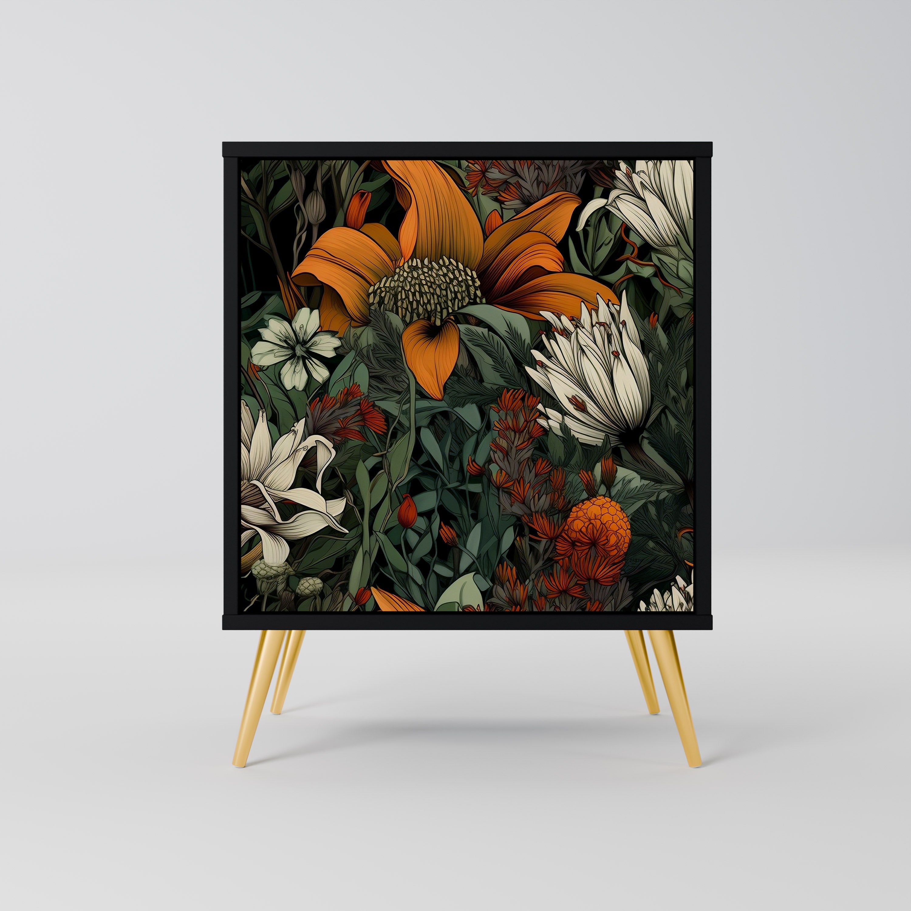 MIDNIGHT SPROUT Komoda 1-drzwiowa korpus Czarny