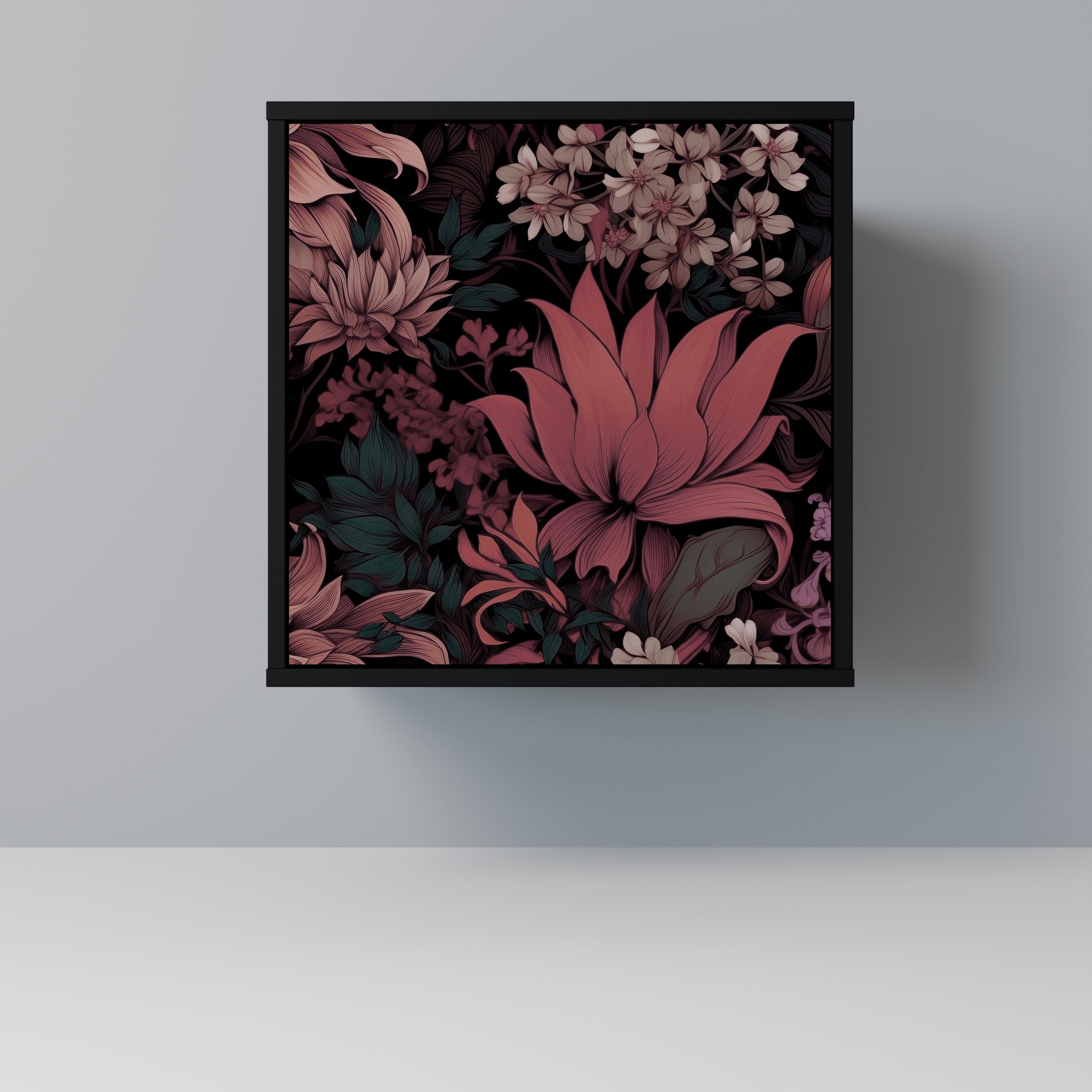 FLORAL WHISPER Komoda 1-drzwiowa korpus Czarny