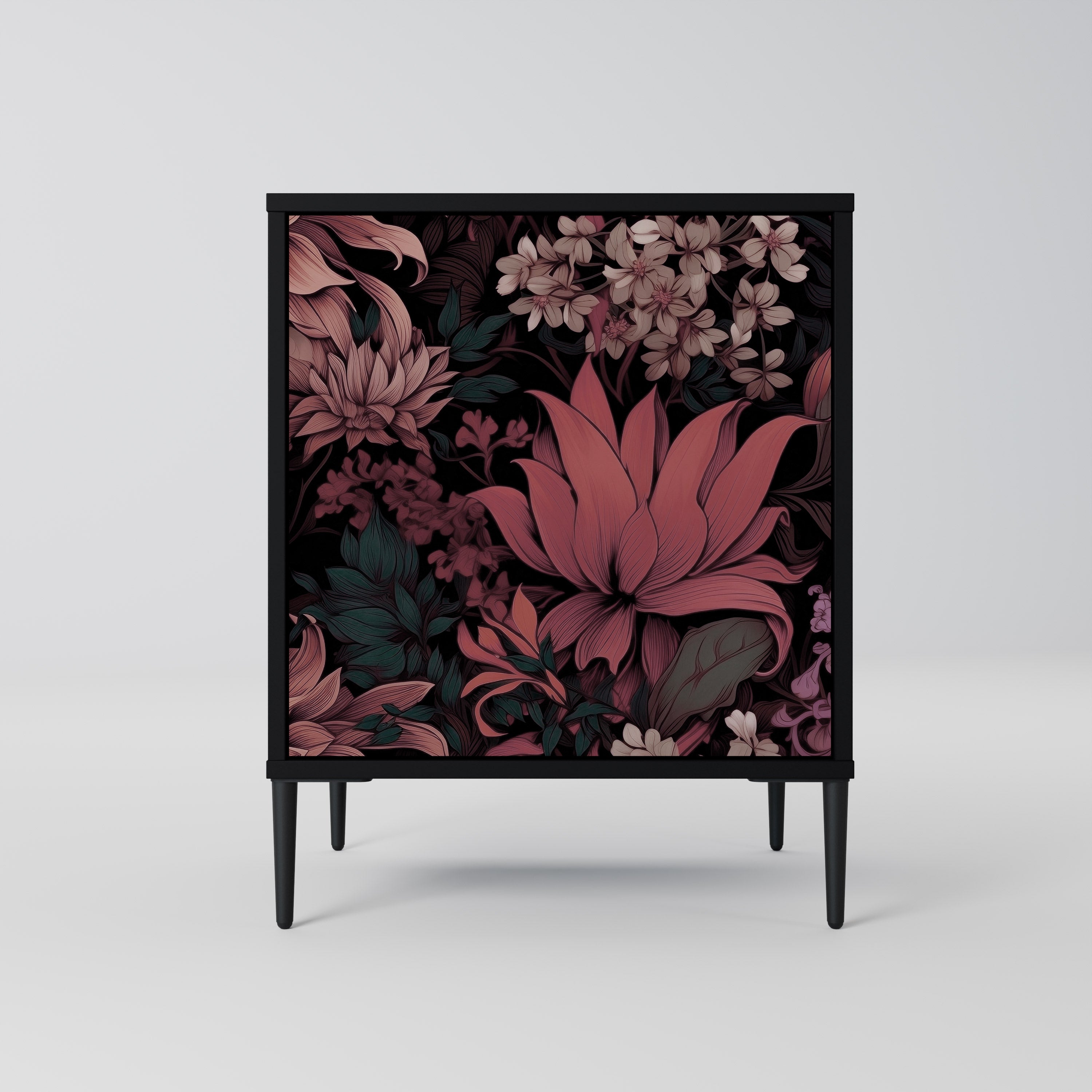 FLORAL WHISPER Komoda 1-drzwiowa korpus Czarny