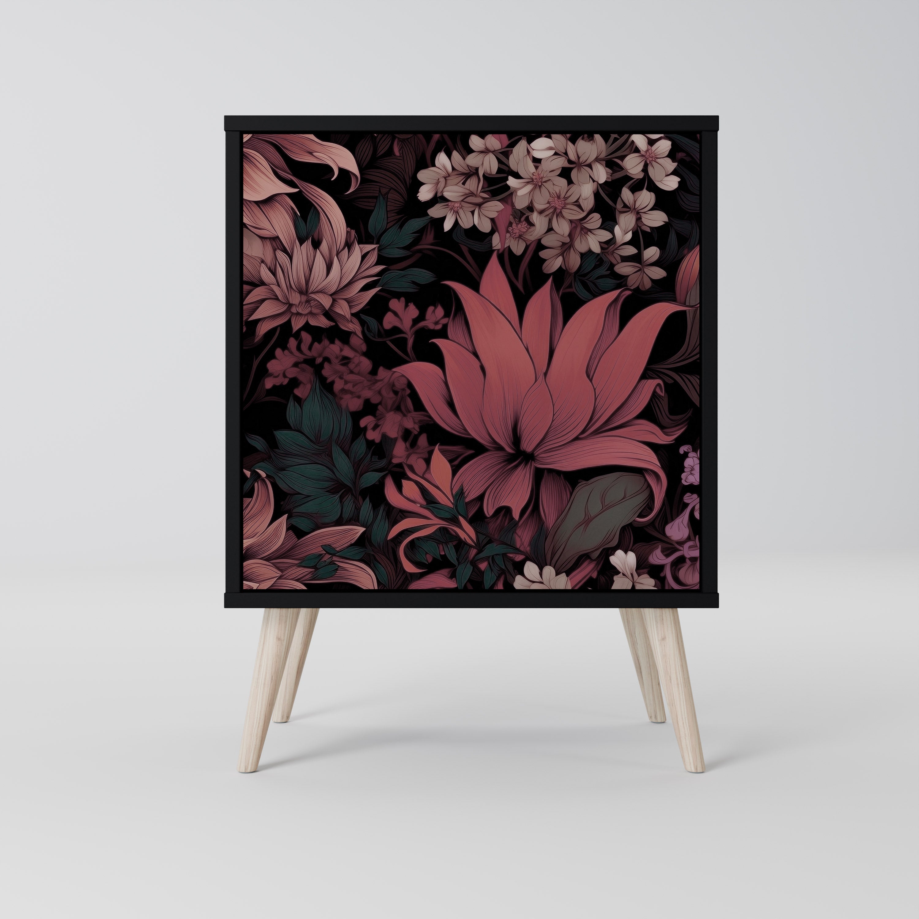 FLORAL WHISPER Komoda 1-drzwiowa korpus Czarny