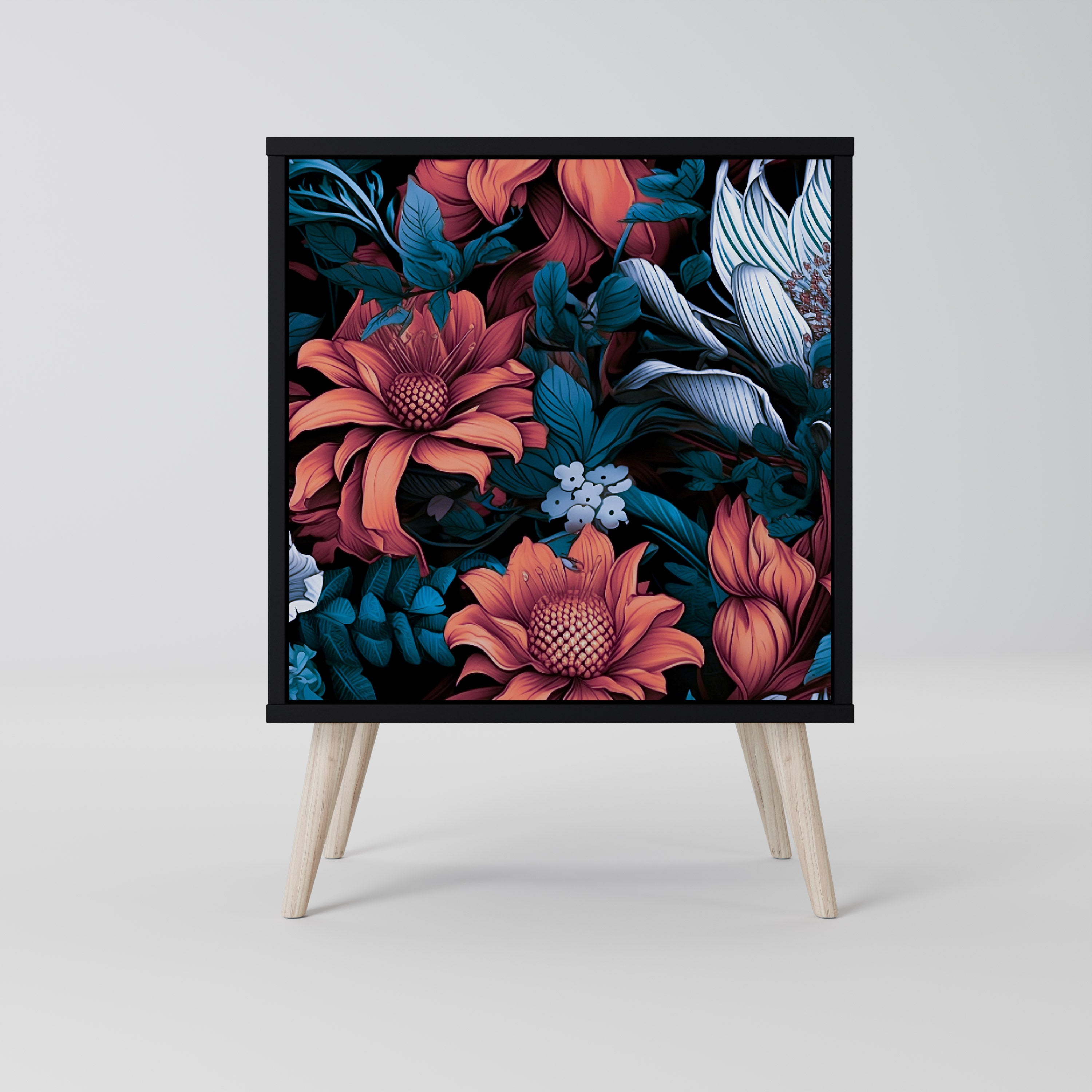 ETHEREAL BLOSSOMS Komoda 1-drzwiowa korpus Czarny